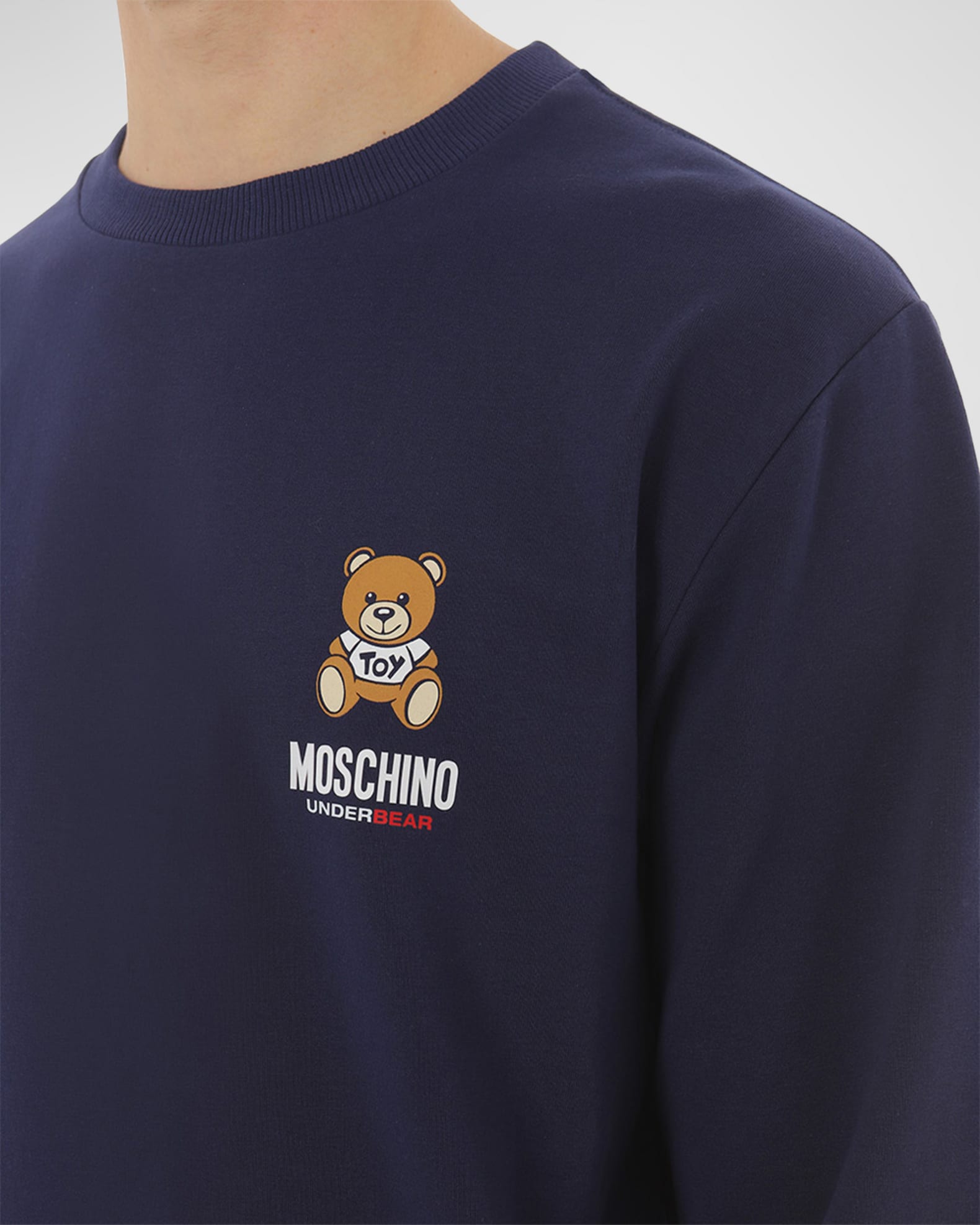 【送料&関税込】Moschino Logo Bear Sweatshirt Moschino Bear Logo Sweatshirt White | Mainline Menswear