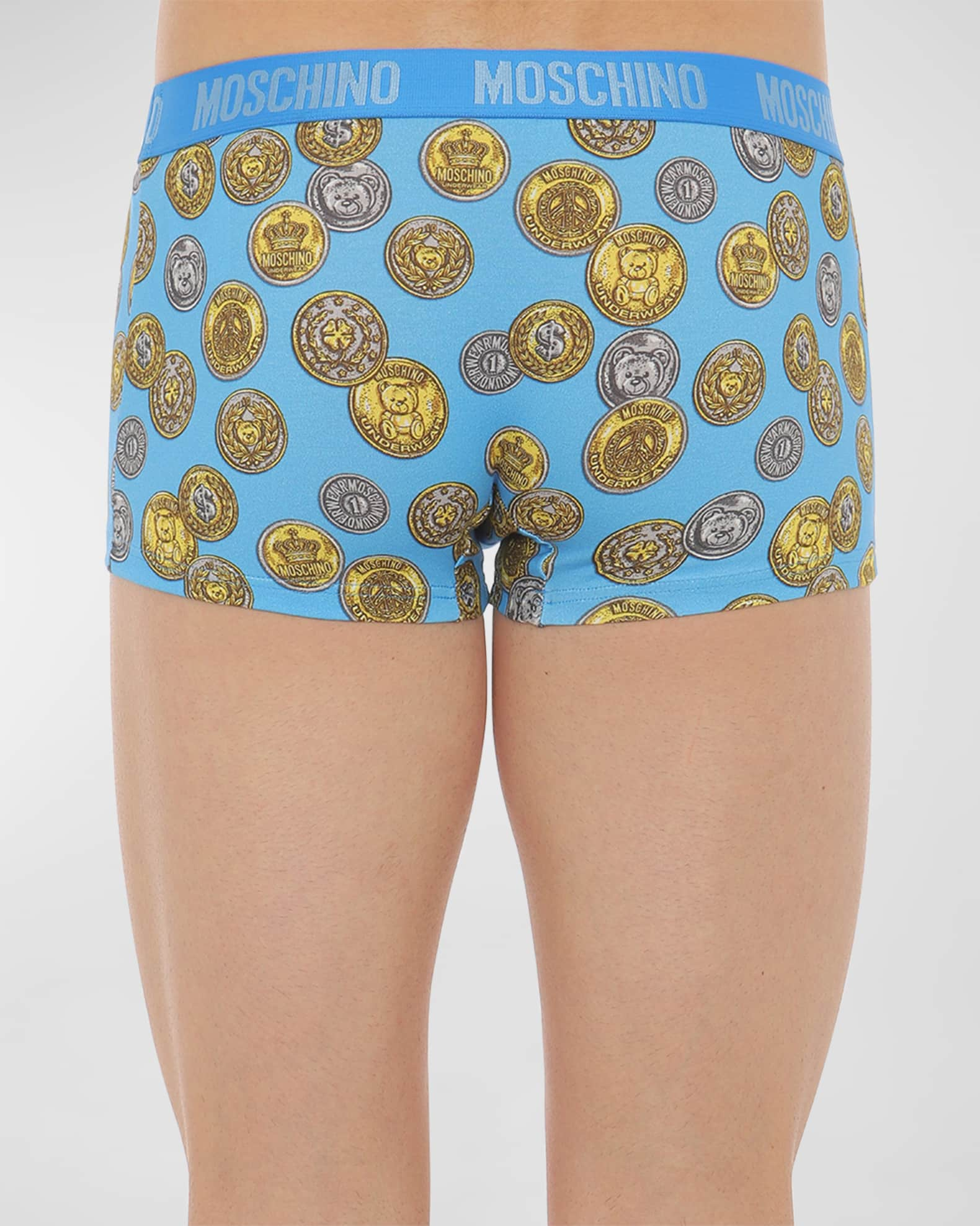 Shop Moschino Teddy Bear Logo Boxer Briefs