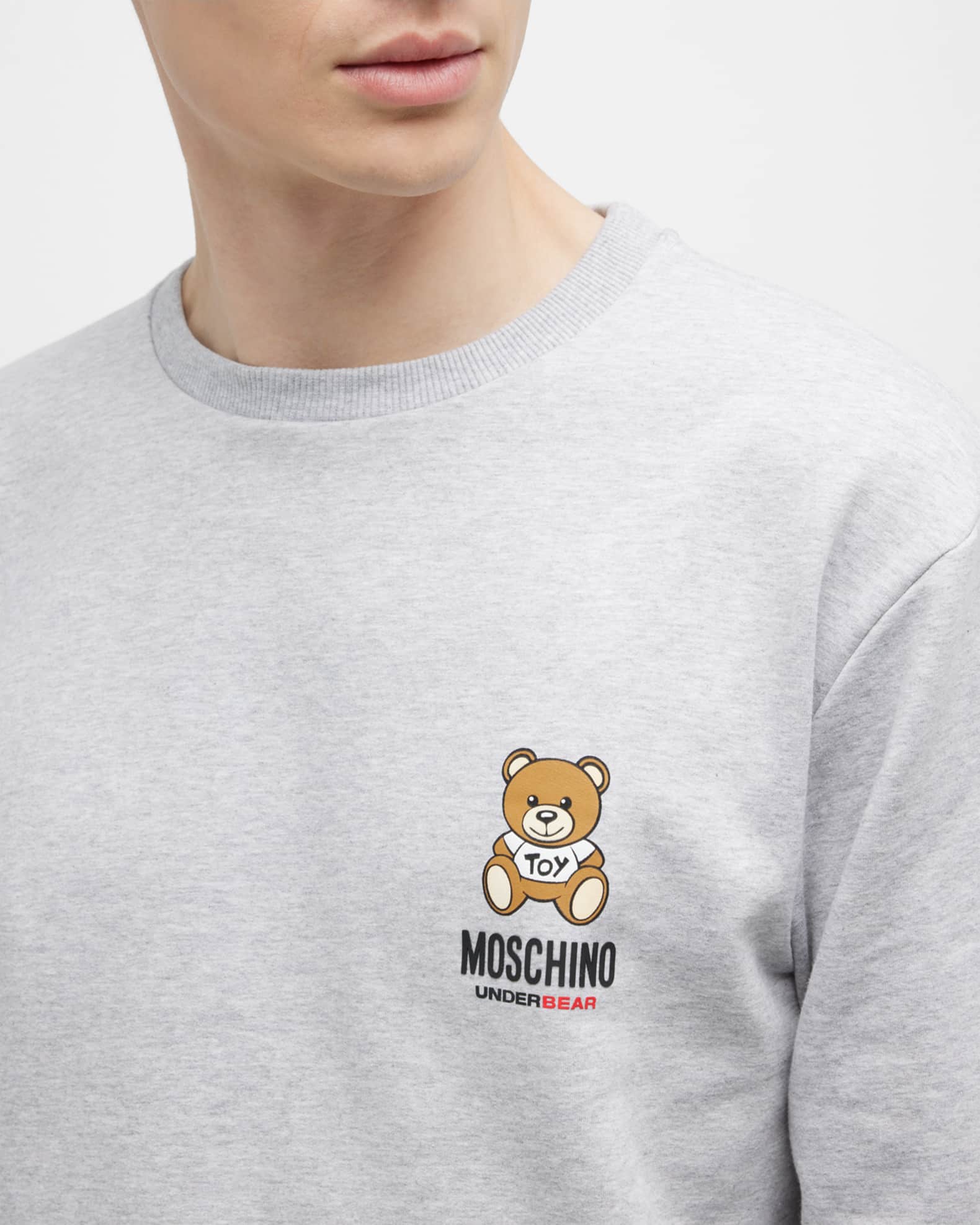 Mens moschino sales teddy bear sweatshirt