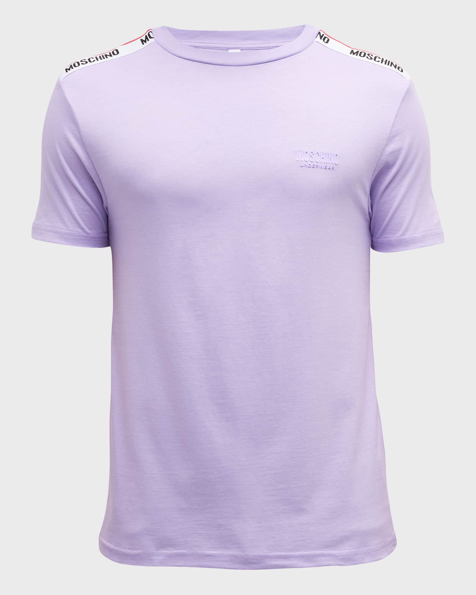 Men's Logo-Tape Crew T-Shirt