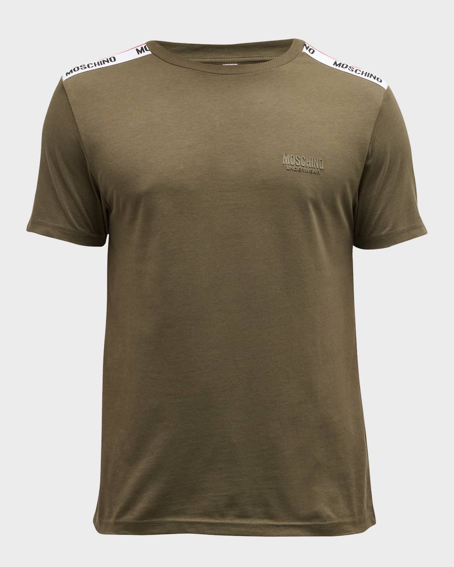 Men's Logo-Tape Crew T-Shirt 0