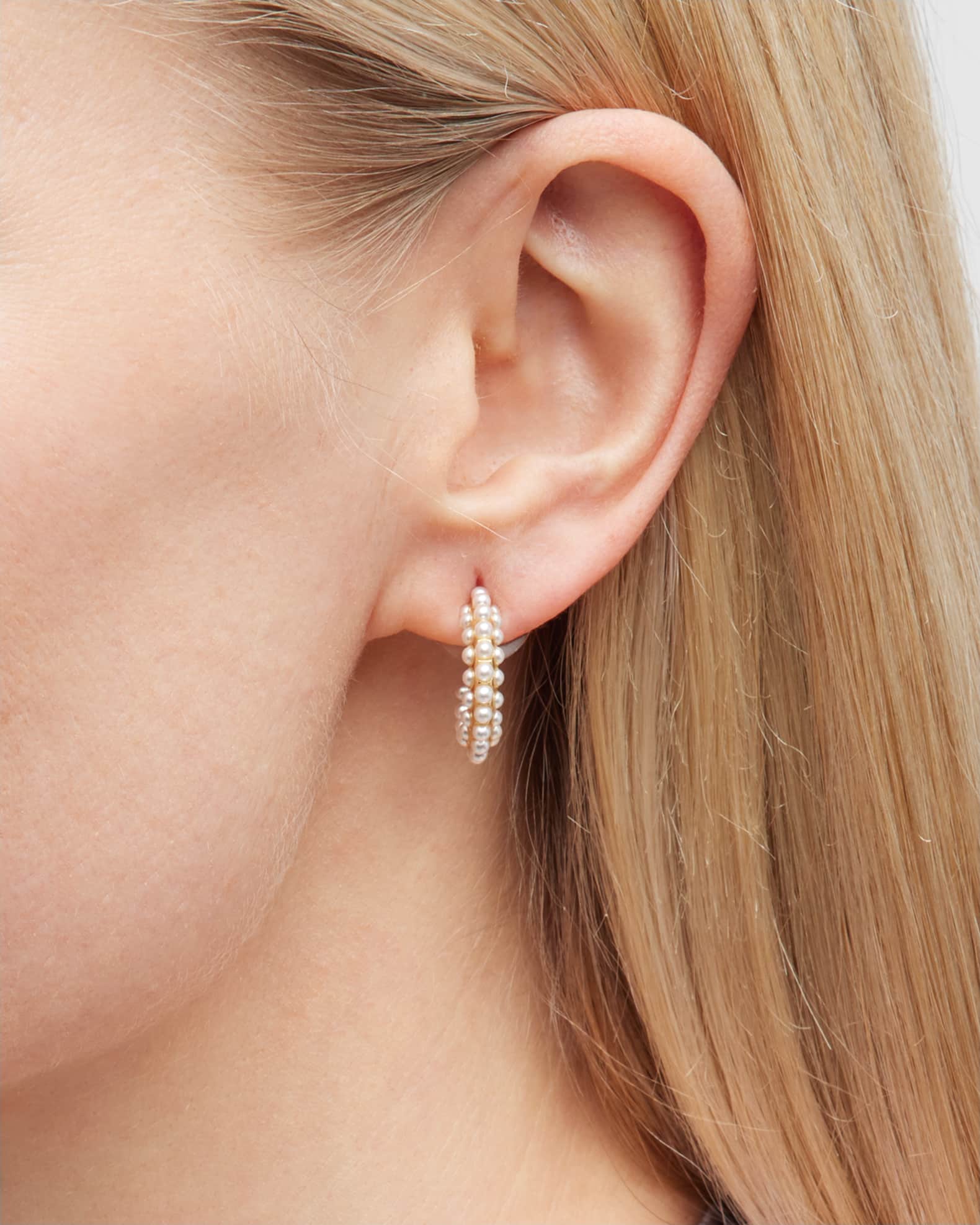 Nina Hoop Earrings - Clear