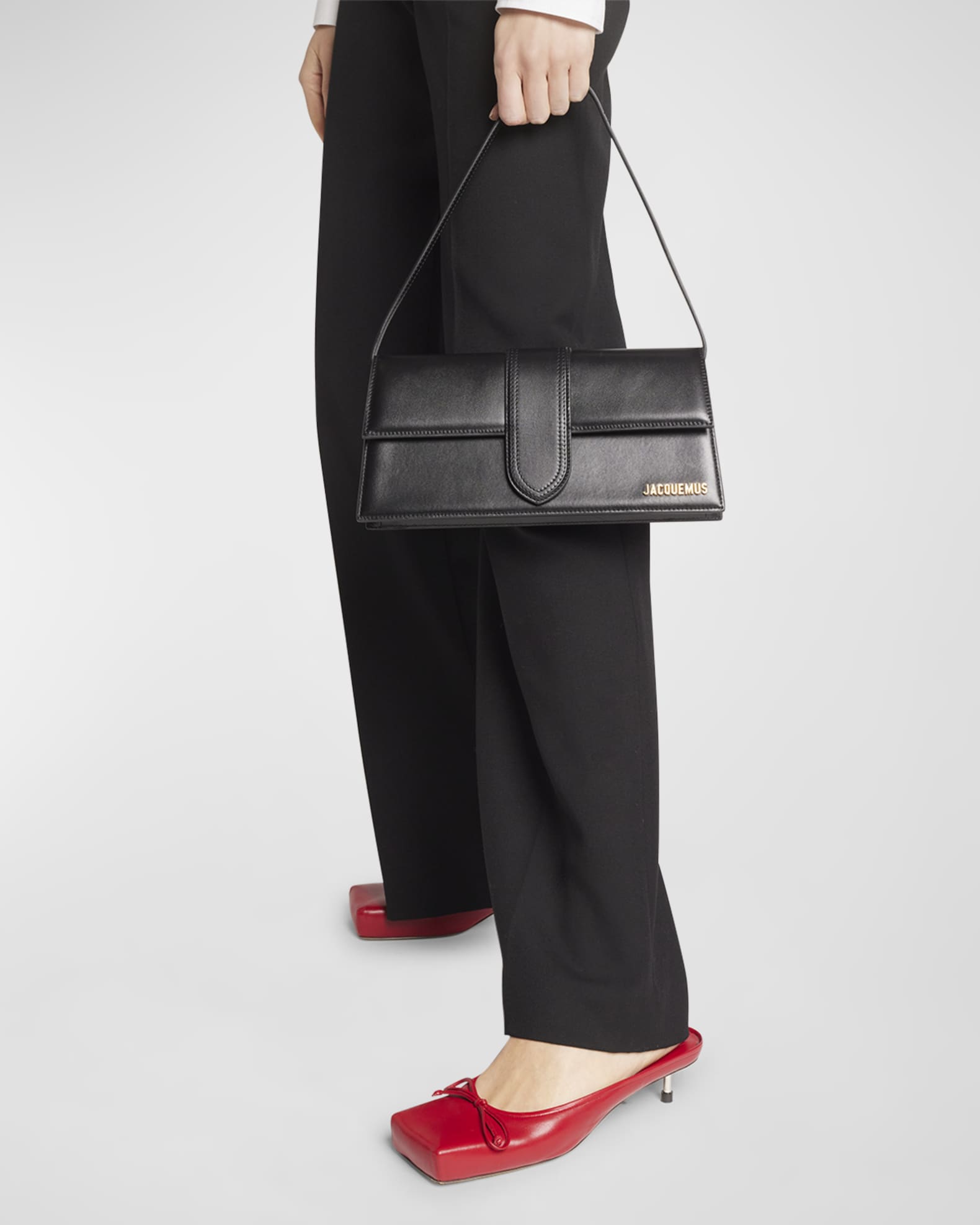 Jacquemus Le Bambino Long Leather Shoulder Bag Neiman Marcus