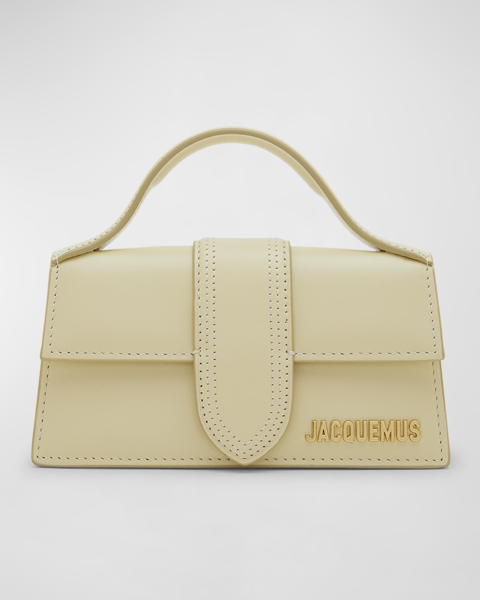 Le Bambino Leather Top Handle Bag