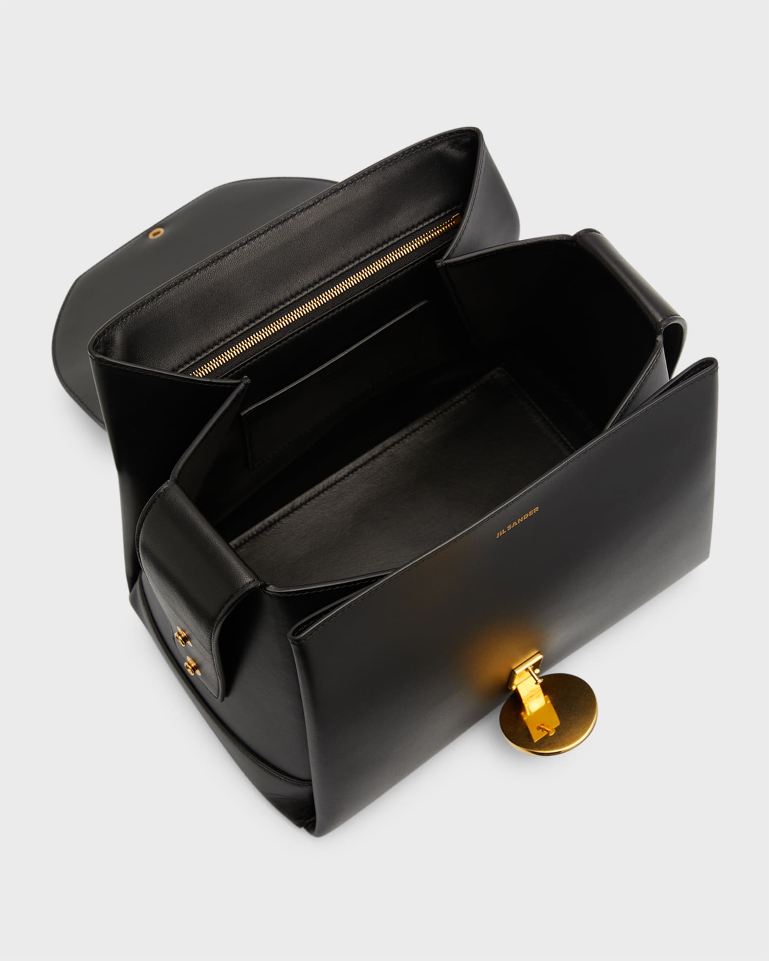 Jil Sander Victor Medium Leather TopHandle Bag Neiman Marcus