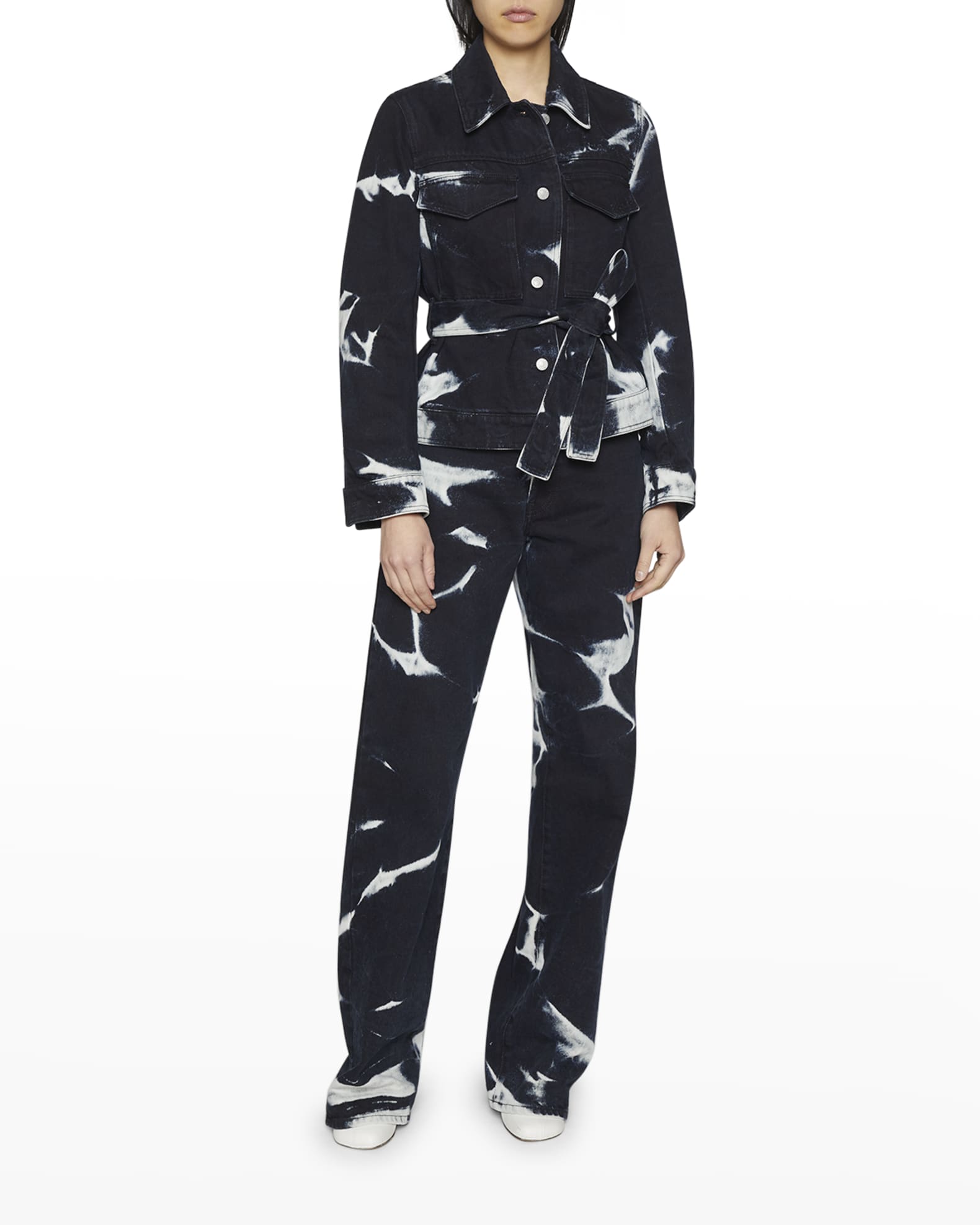 Dries Van Noten Peyton Straight-Leg Denim Pants - Bergdorf Goodman