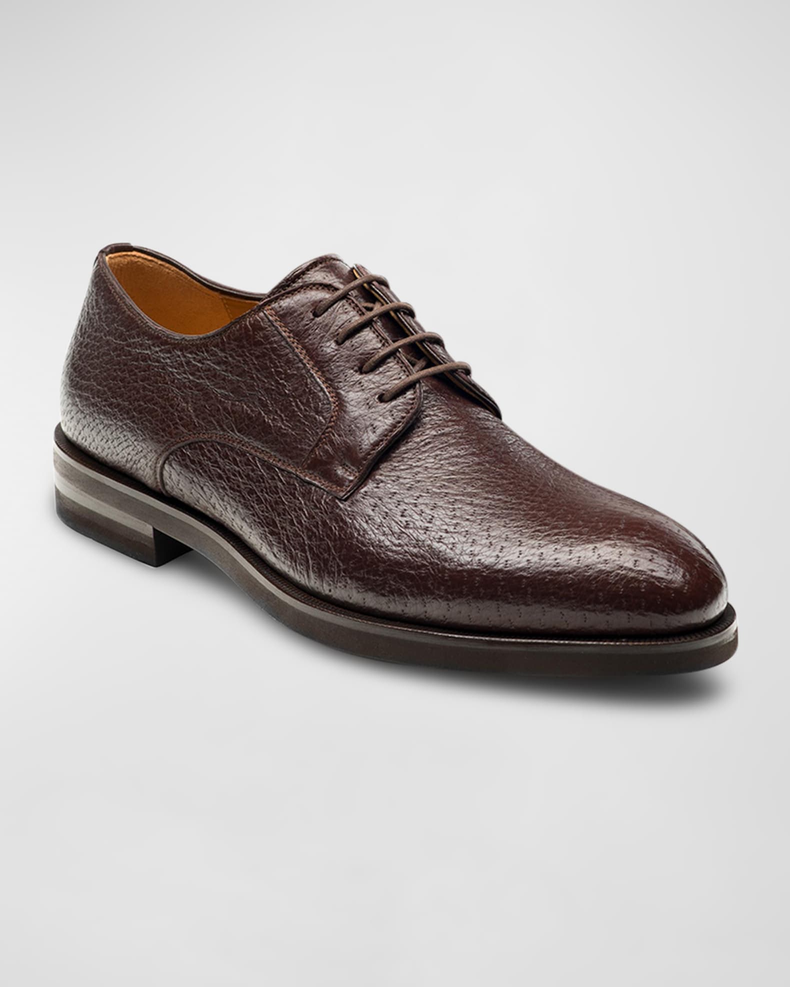 Men's Cusco Peccary  Leather Derby Shoes 1