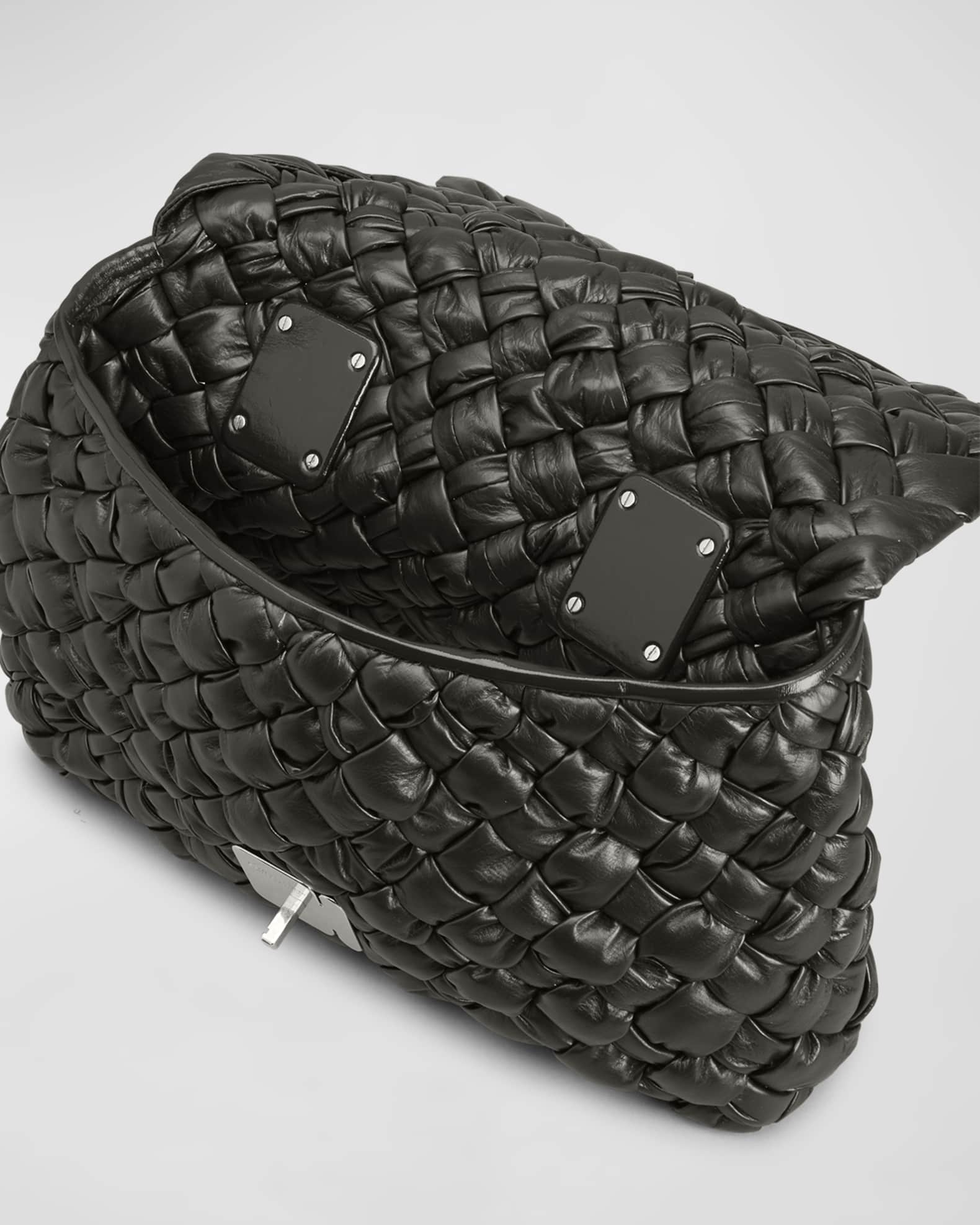 Bottega Veneta Baseball Hobo Leather with Intrecciato Detail