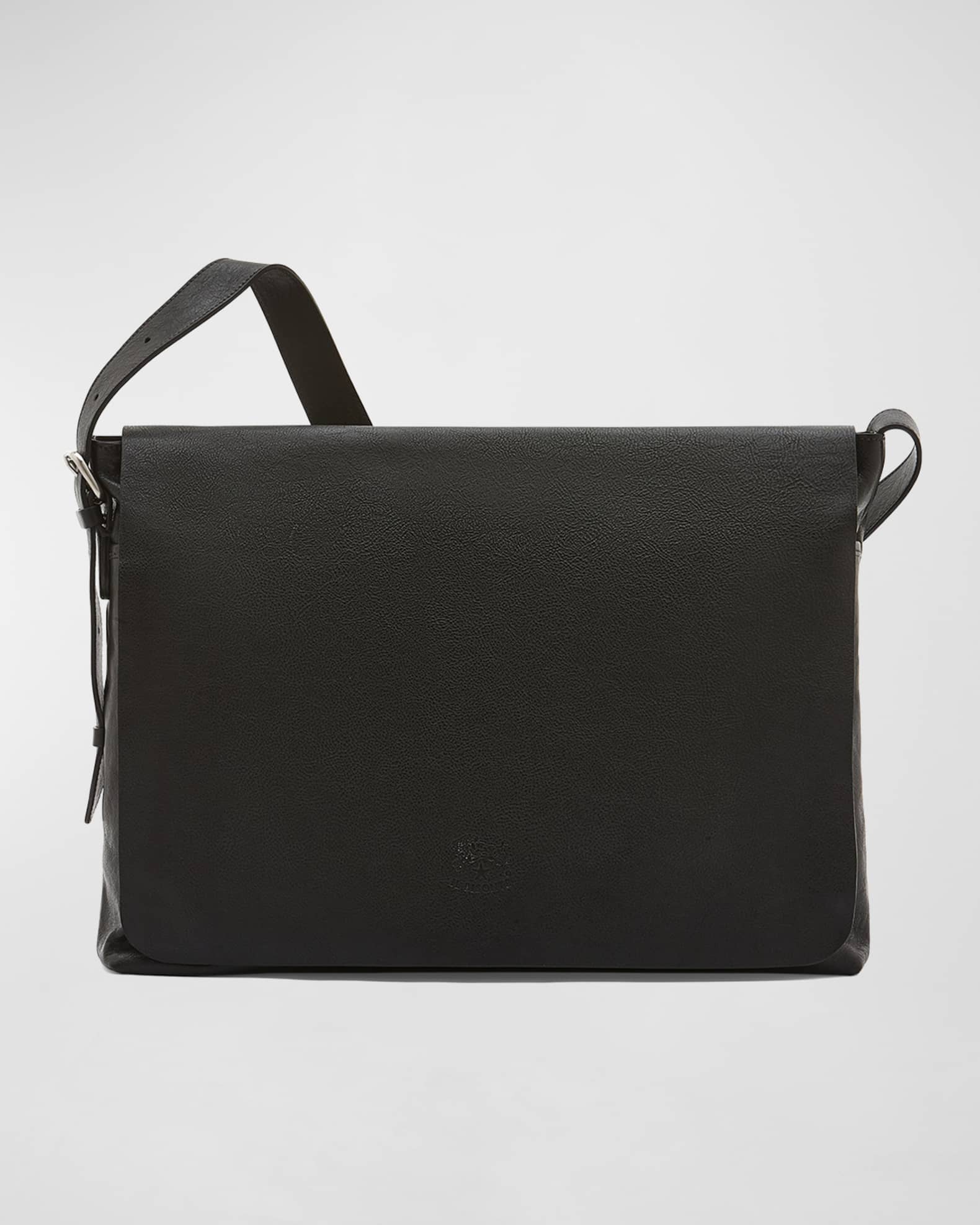 Il Bisonte Men s Brolio Leather Messenger Bag L Neiman Marcus