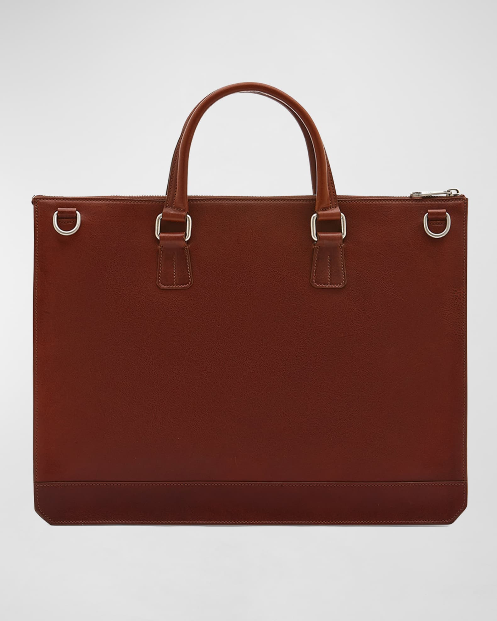 Il Bisonte Men s Meleto Leather Zip Briefcase Bag Neiman Marcus