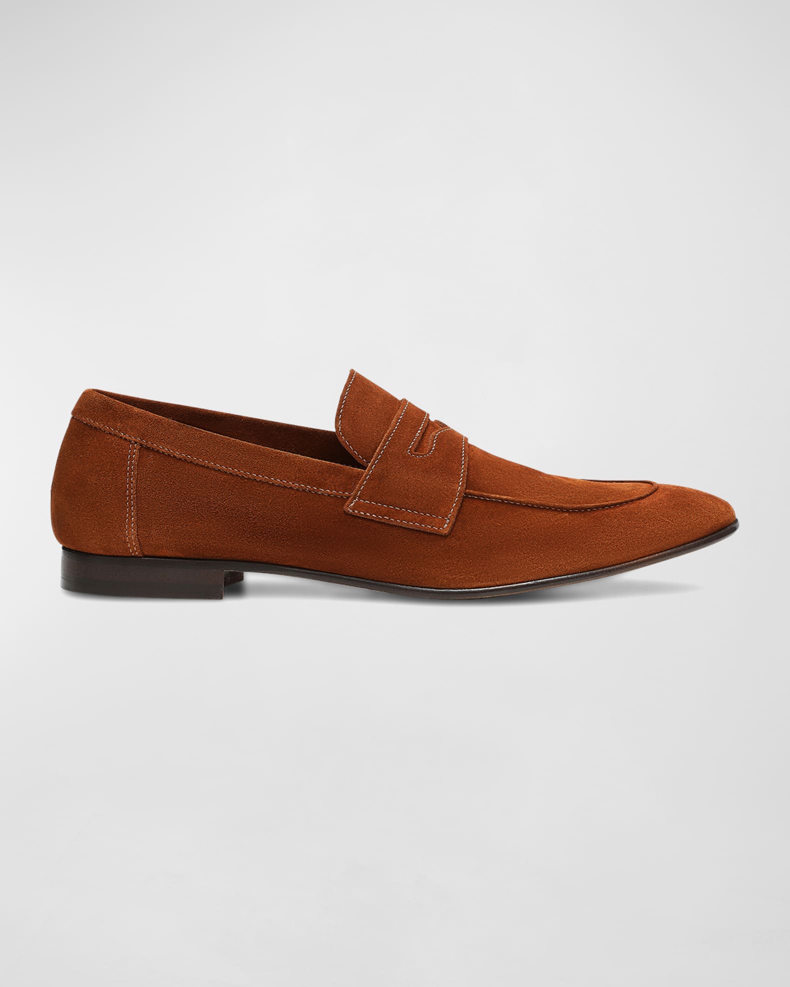 Donald Pliner Men s Tender 02 Suede Penny Loafers Neiman Marcus