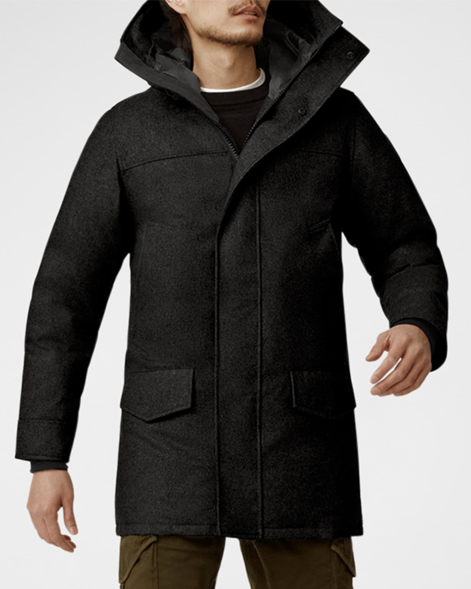 Canada Goose Men s Langford Wool Down Parka Neiman Marcus