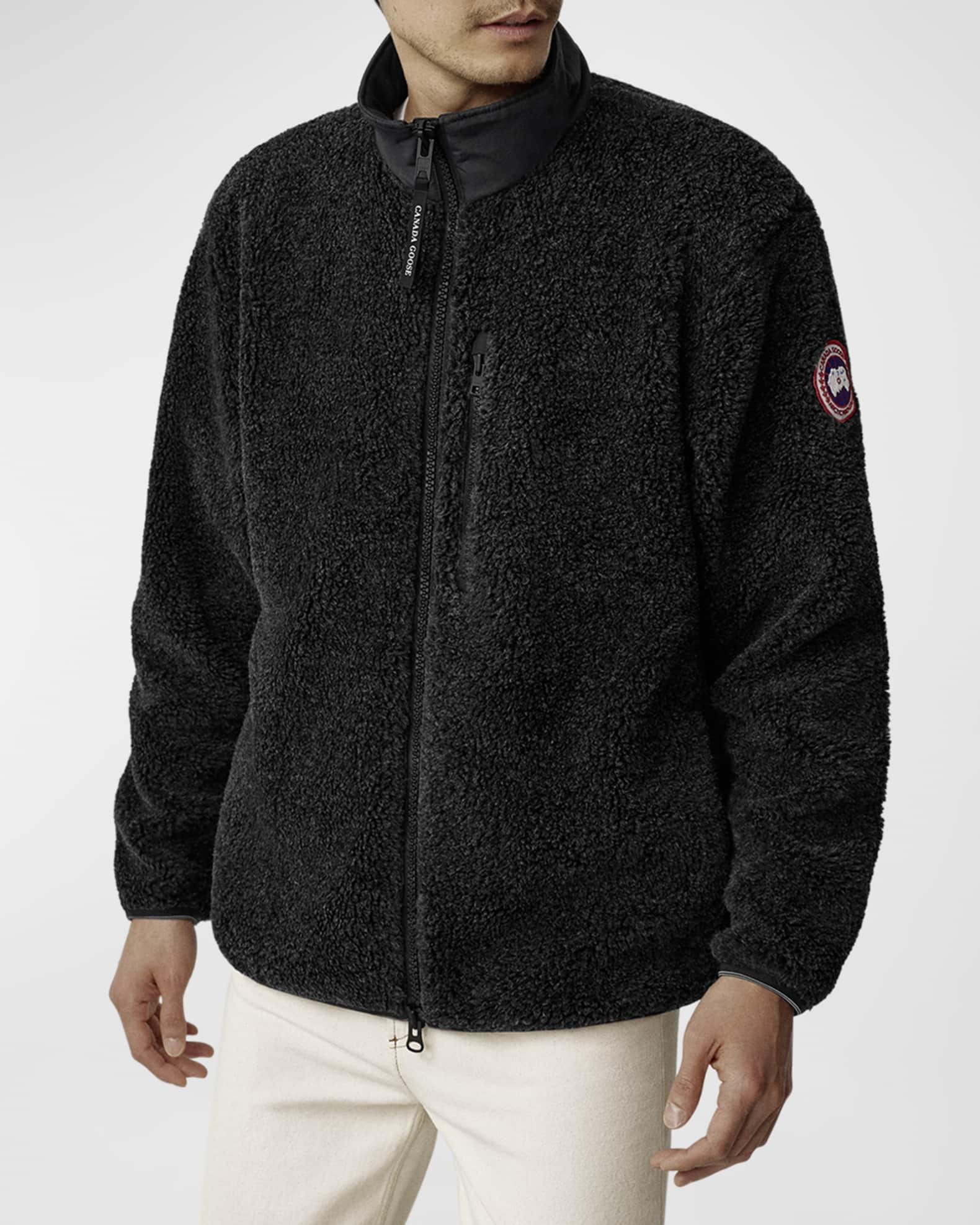 Canada Goose Men's Kelowna Fleece Full-Zip Jacket | Neiman Marcus