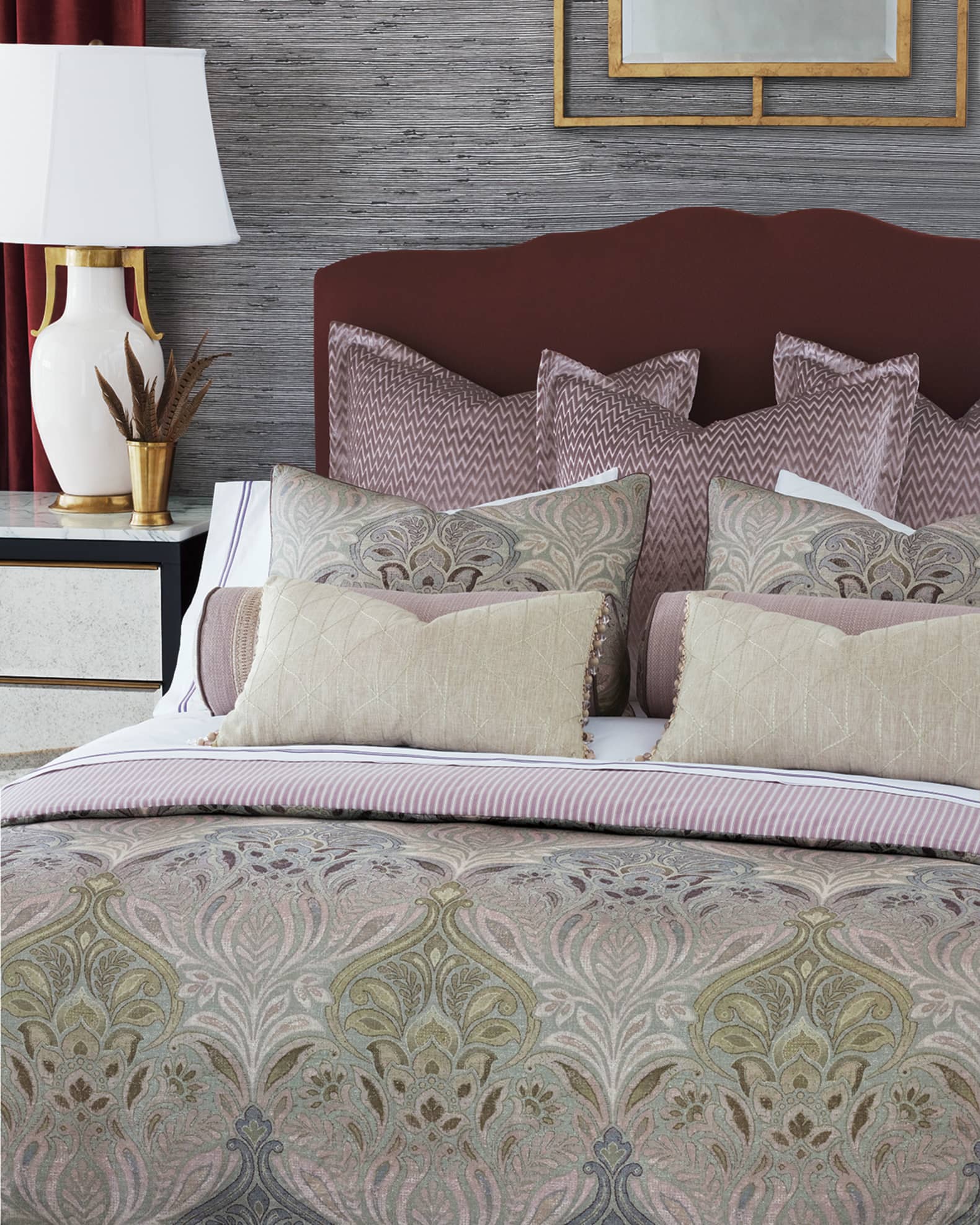 Evie Damask Duvet Cover 1