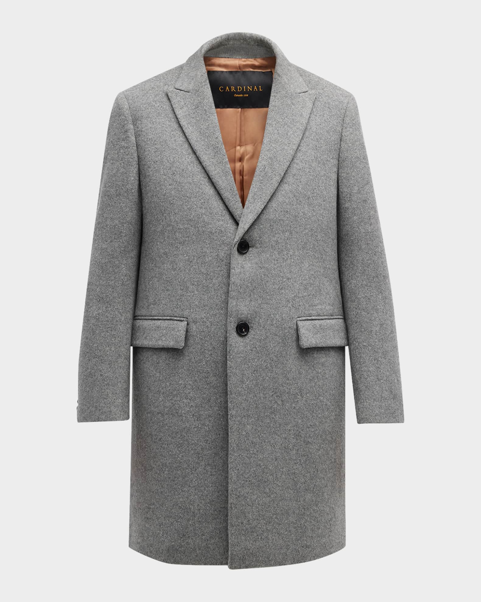 Grey wool best sale topcoat