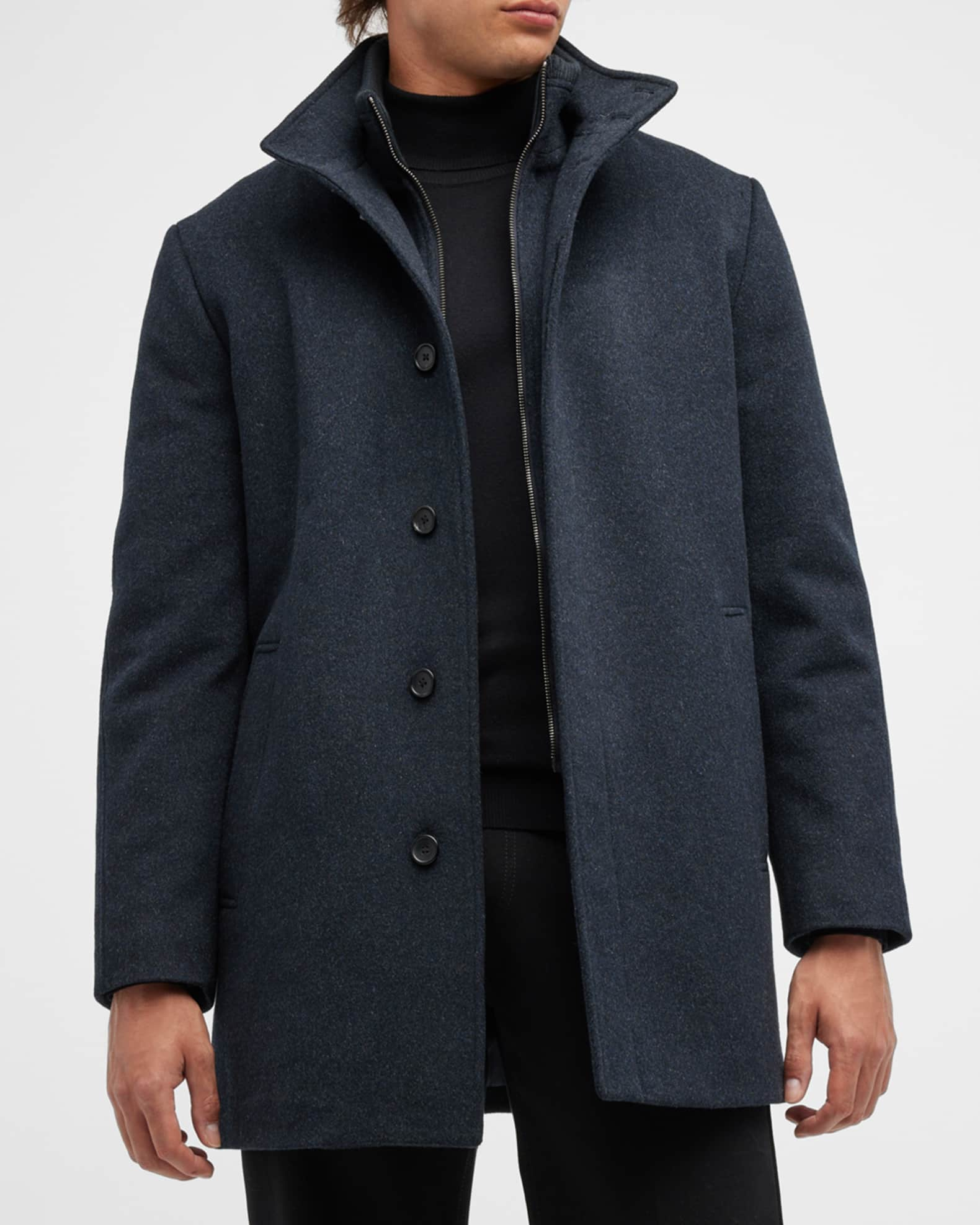 Cardinal of Canada Men's Mont-Royal Car Coat with Bib | Neiman Marcus