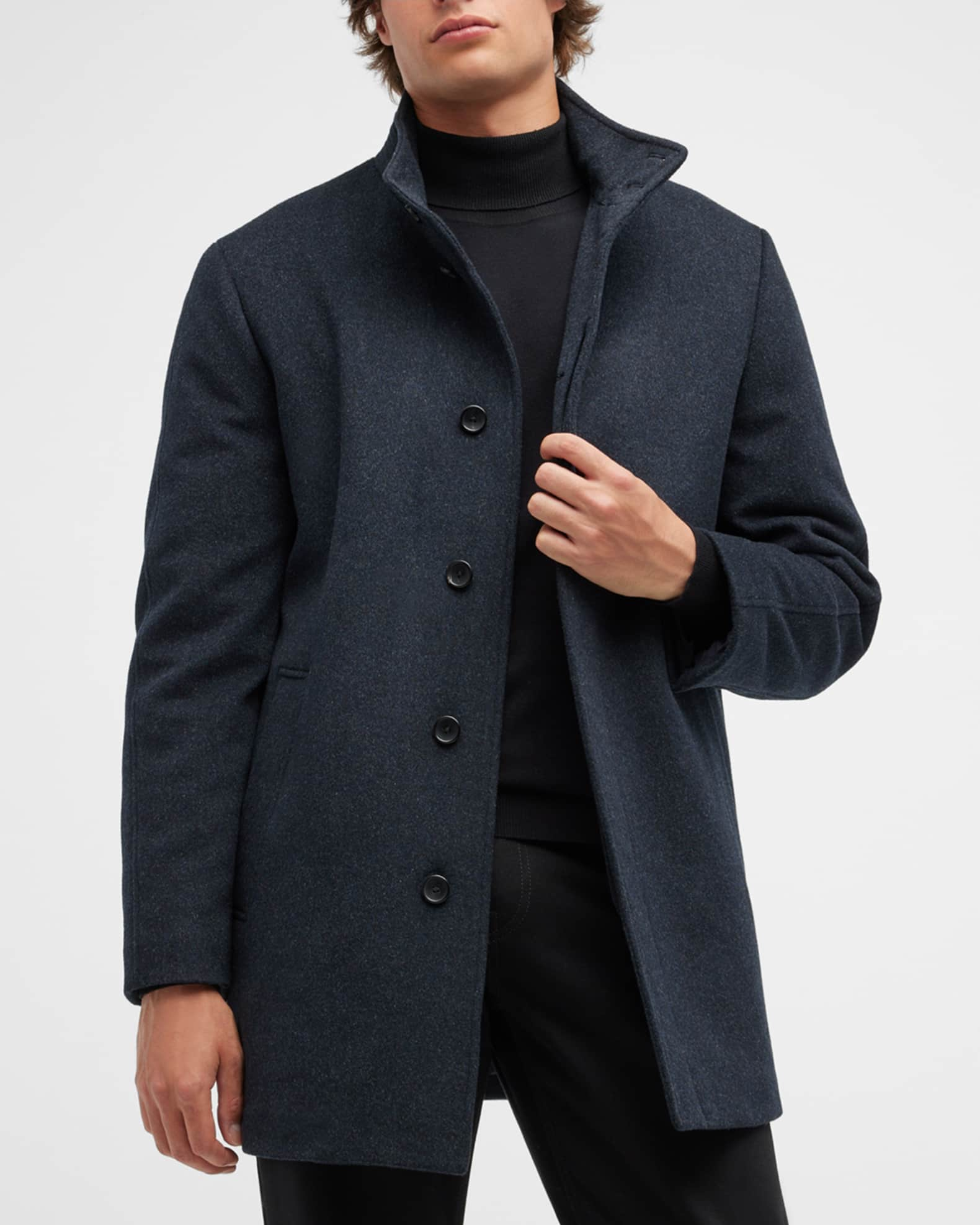 Cardinal of Canada Men's Mont-Royal Car Coat with Bib | Neiman Marcus