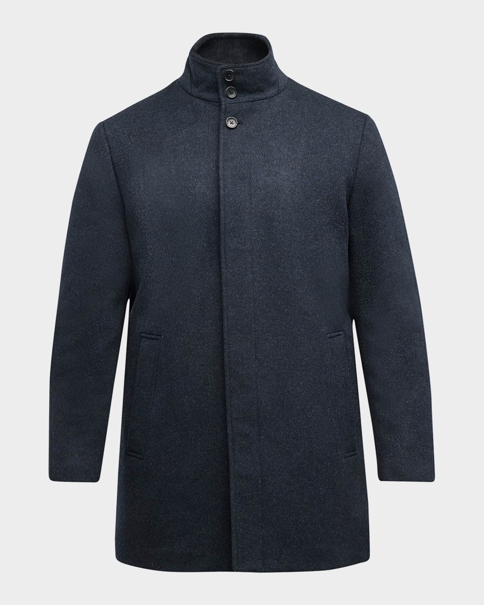 Cardinal of Canada Mont Royal Insulated Wool Cashmere Jacket with Bib Navy Melange