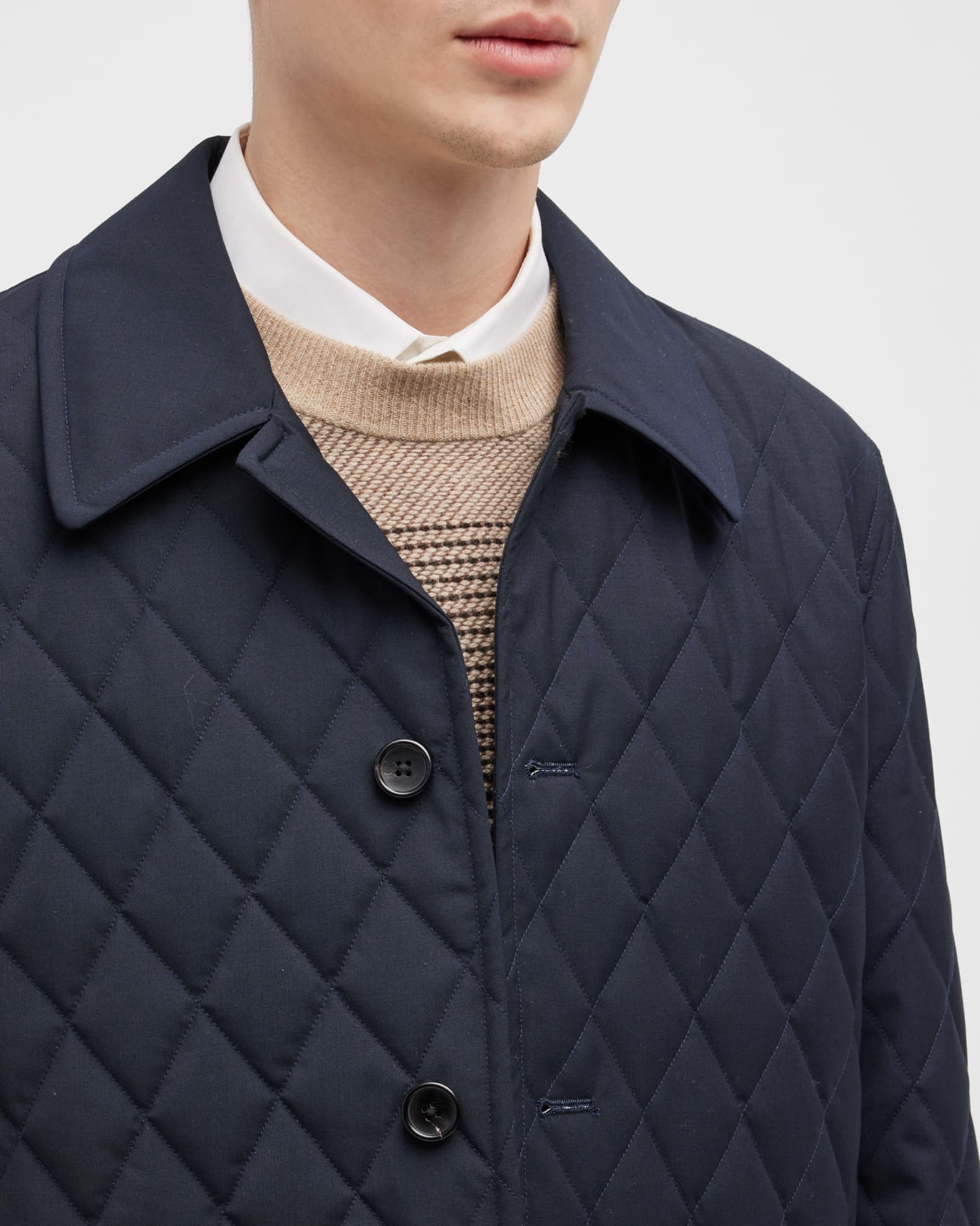 Cardinal of Canada Men's Mansfield Diamond Quilted Barn Coat Neiman Marcus