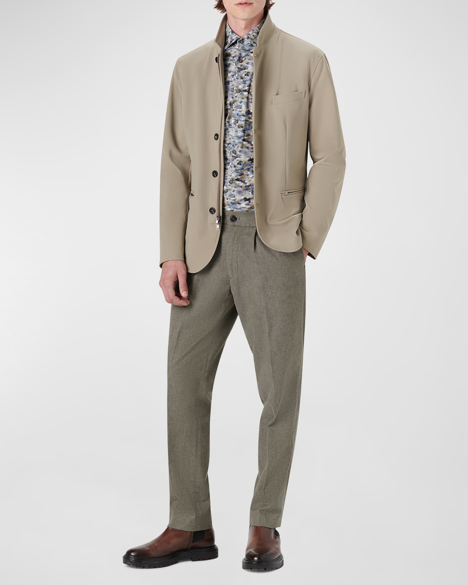 Scuba Suede Straight Blazer