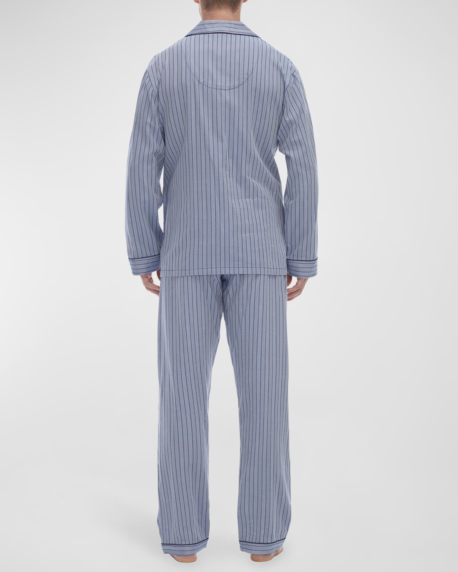 Herringbone Stripe Silk Pajama – Majestic International