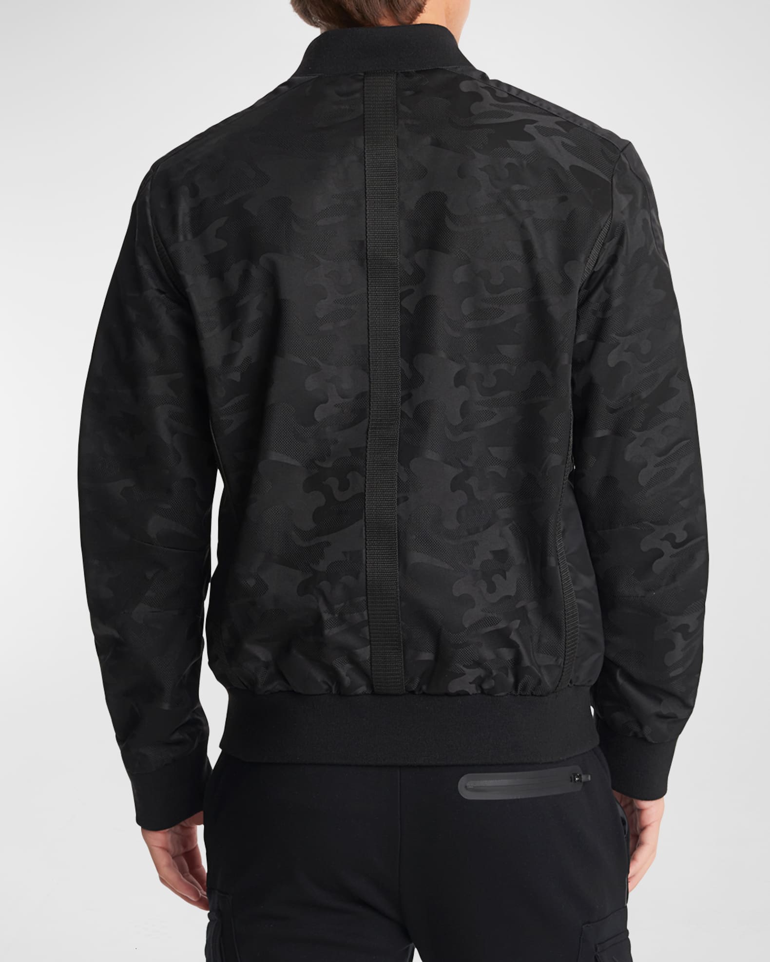 Karl Lagerfeld Paris Men's Camo Bomber Jacket Neiman Marcus