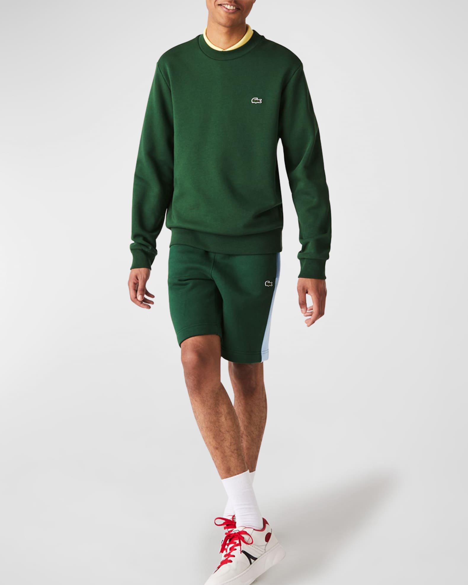 Lacoste Men's Organic Brushed Cotton Sweatshirt | Neiman Marcus