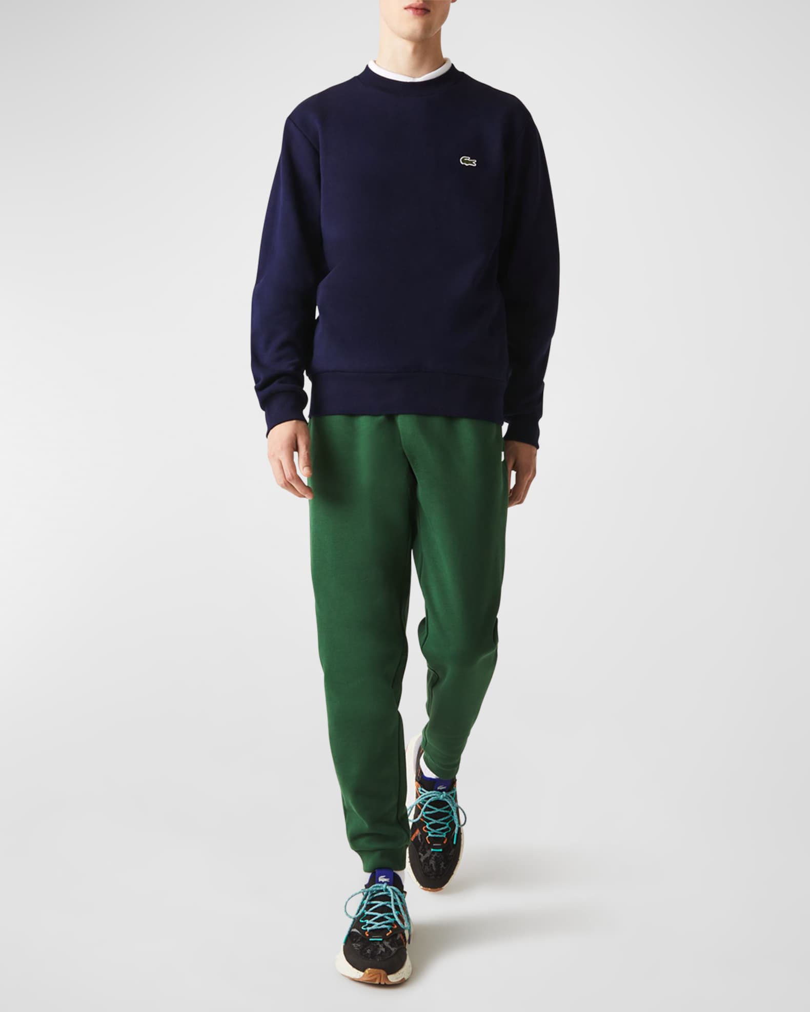 Lacoste Men's Organic Brushed Cotton Sweatshirt | Neiman Marcus