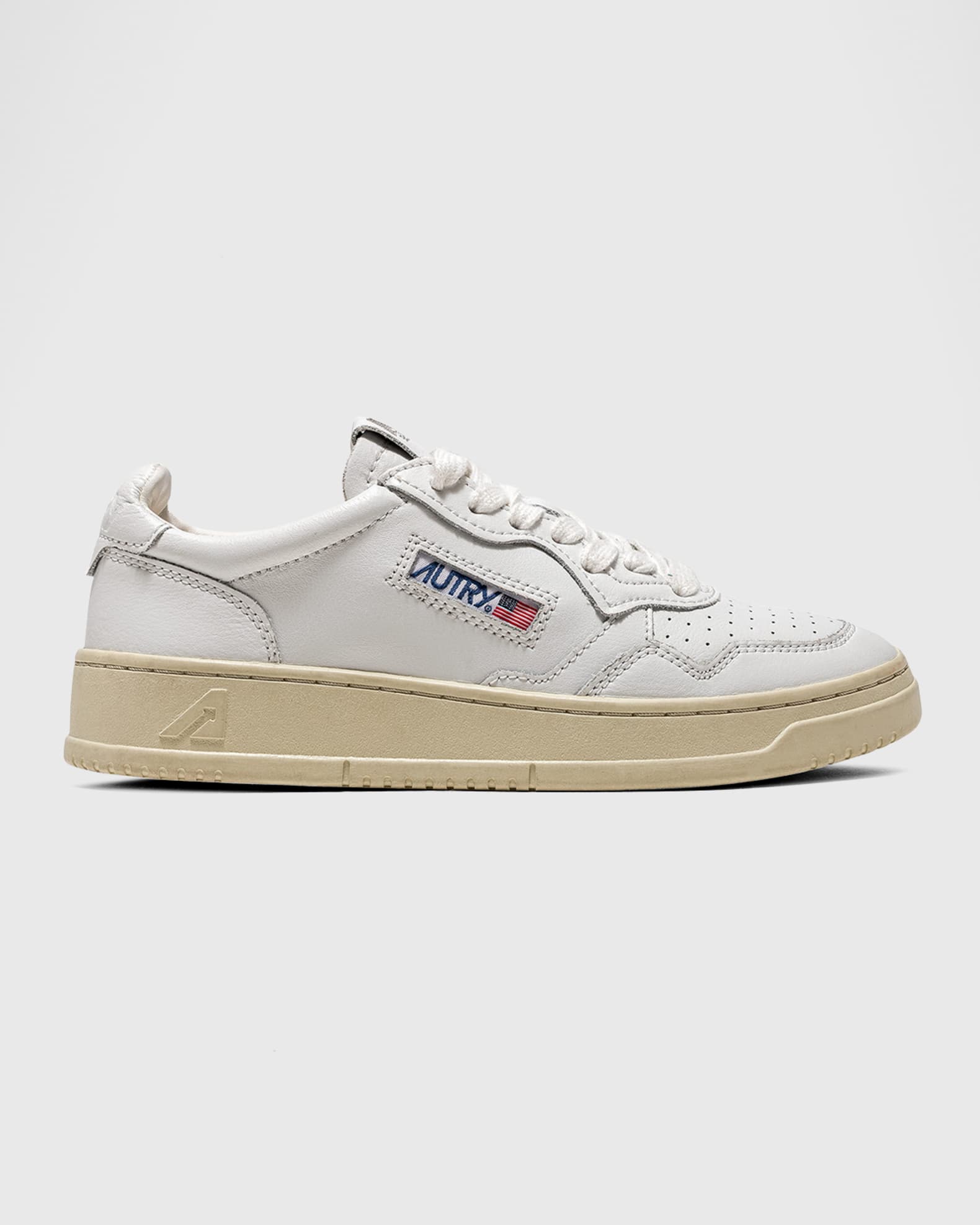 Medalist Low-Top Bicolor Leather Sneakers | Neiman Marcus