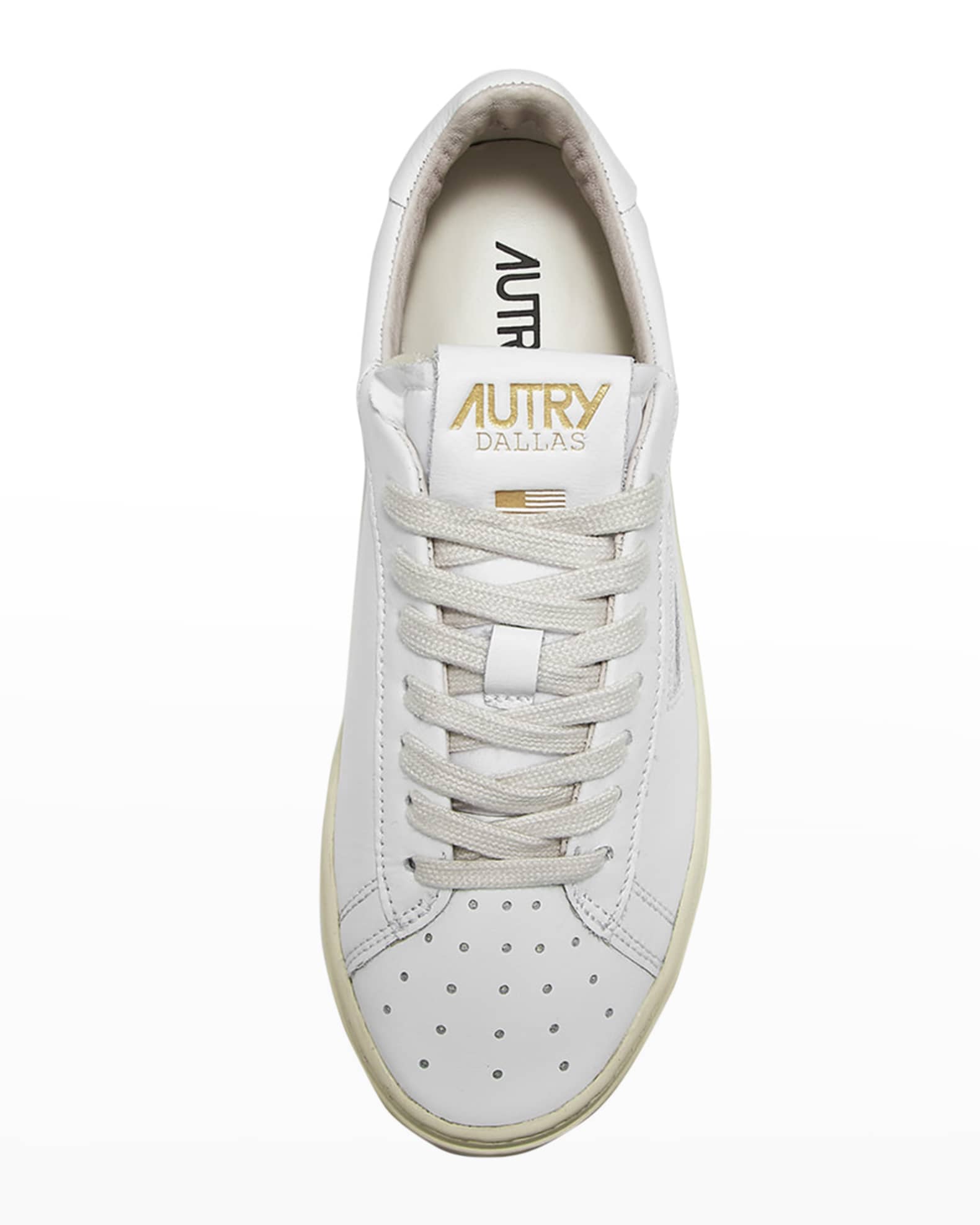 AUTRY Dallas Leather Low-Top Sneakers | Neiman Marcus
