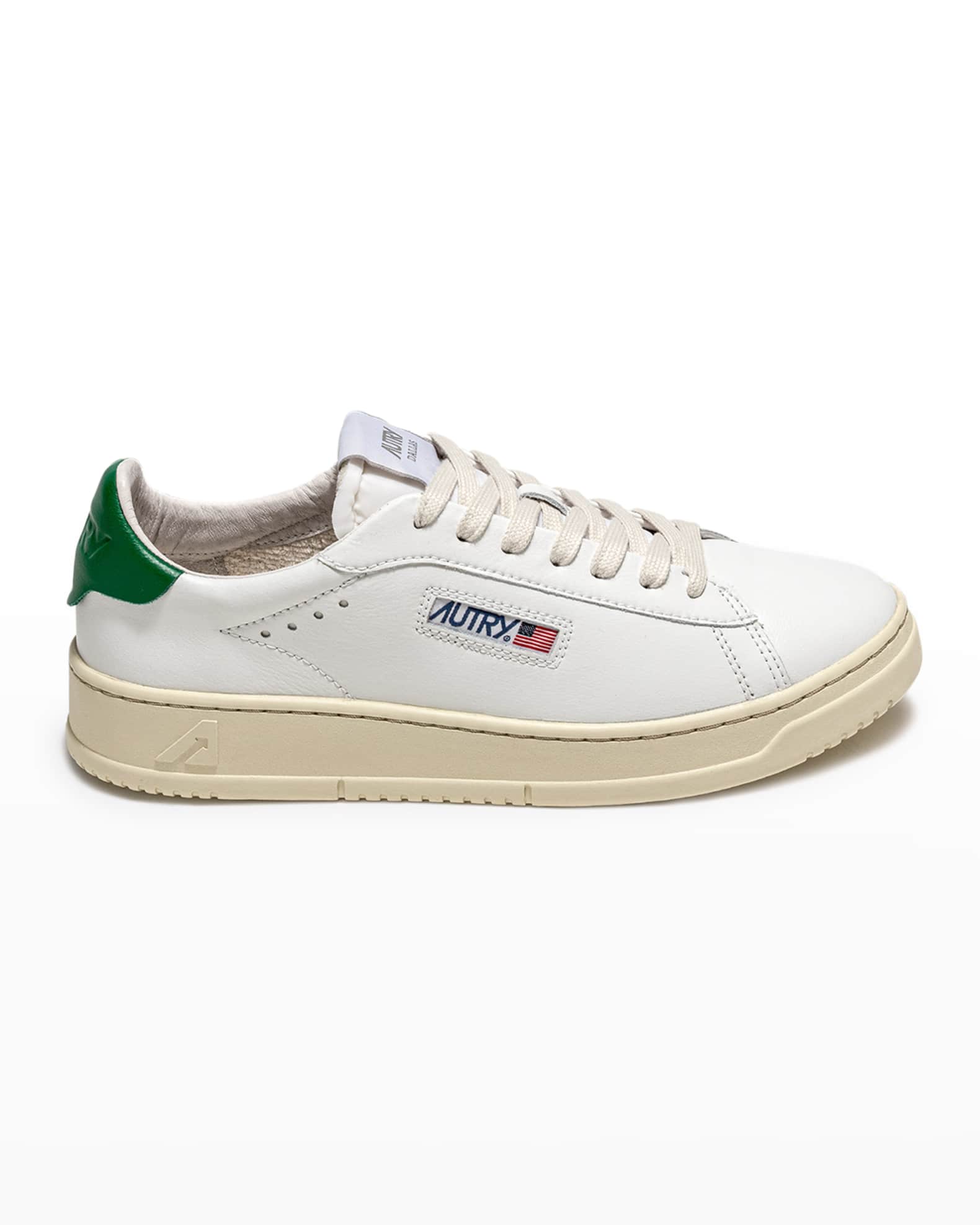 AUTRY Dallas Low-Top Bicolor Leather Sneakers | Neiman Marcus