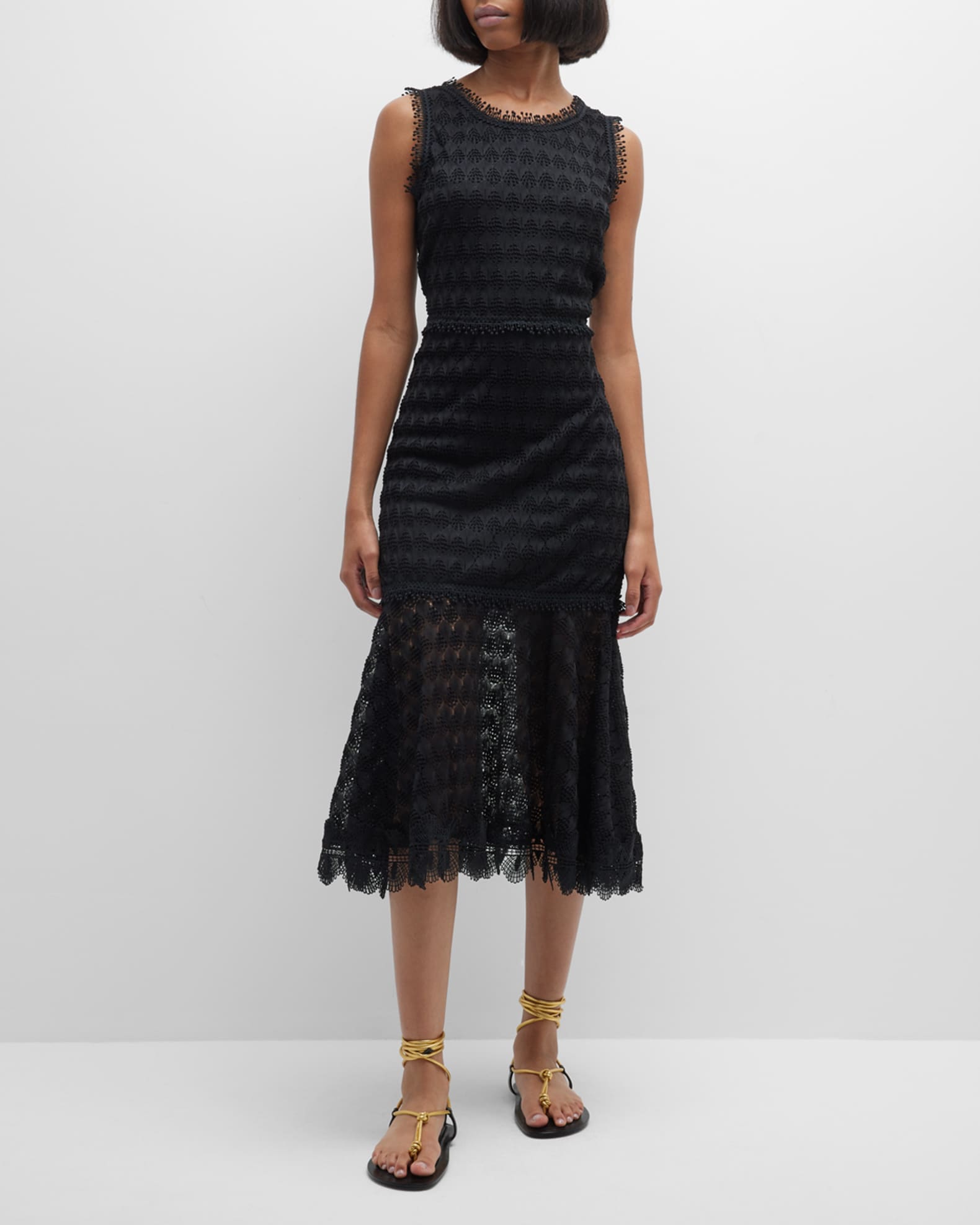 WAIMARI Lluvia Lace Midi Dress | Neiman Marcus