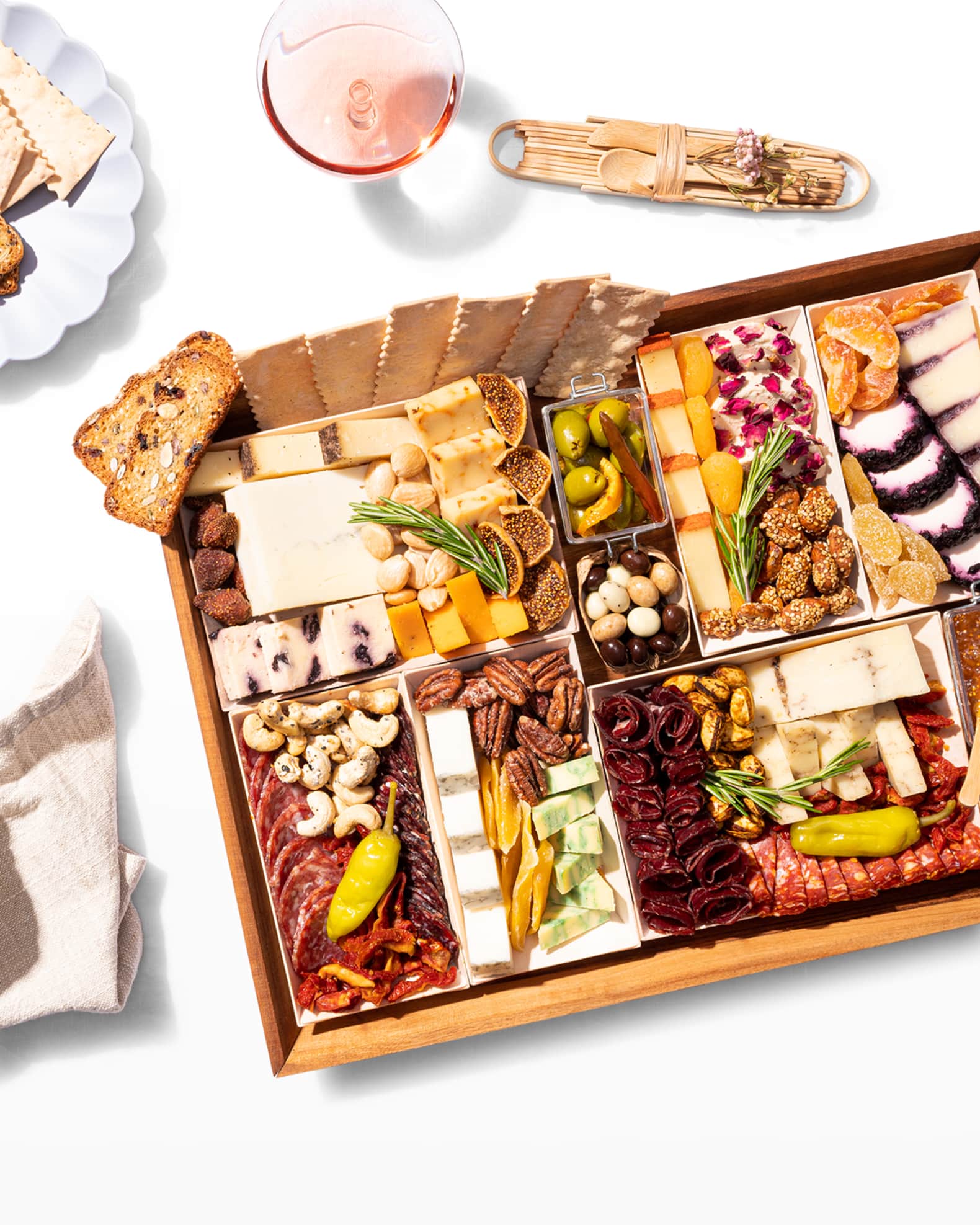 BOARDERIE Arte FullyArranged Cheese & Charcuterie Board Neiman Marcus