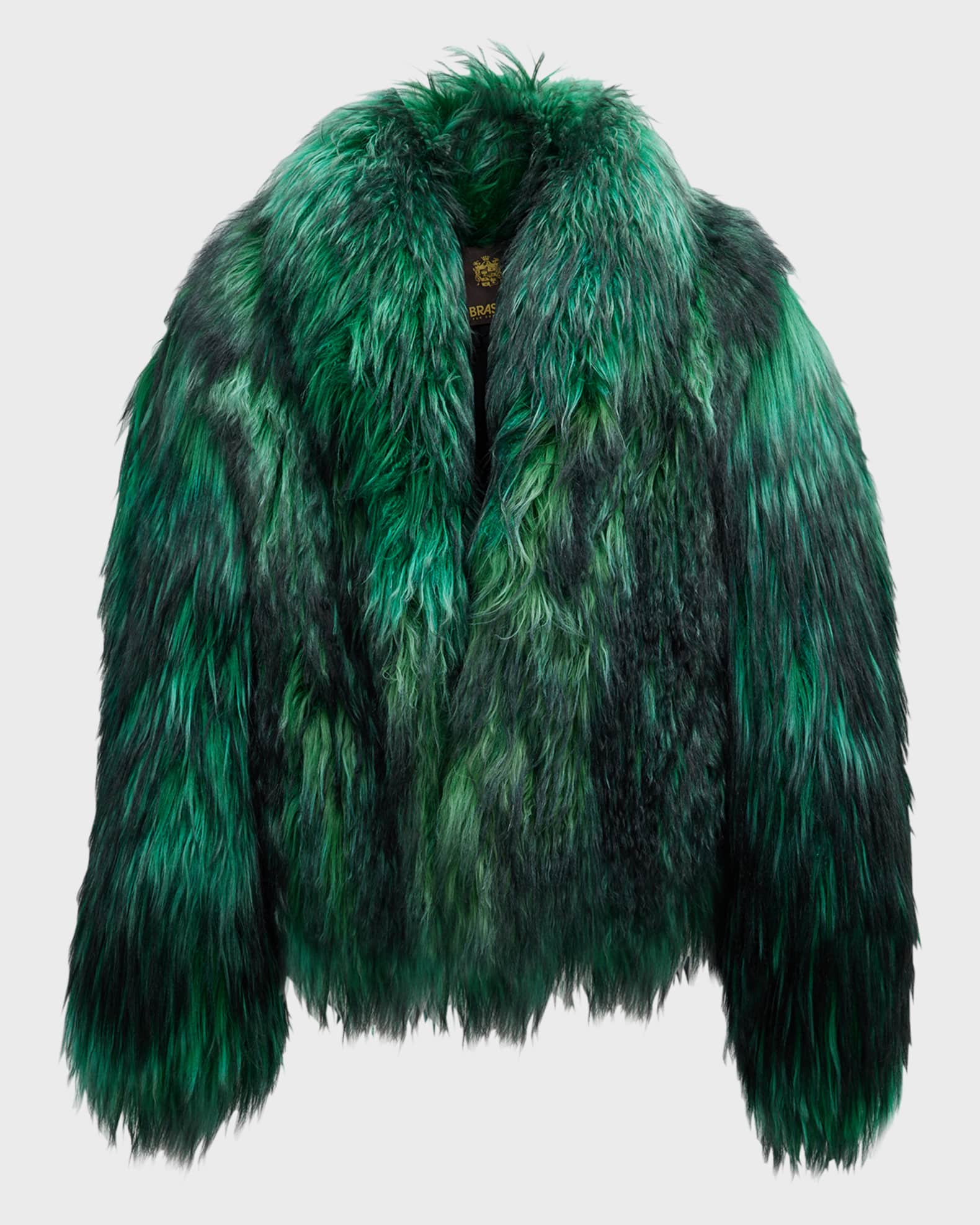 Gorski LongHair Goat Fur Jacket Neiman Marcus