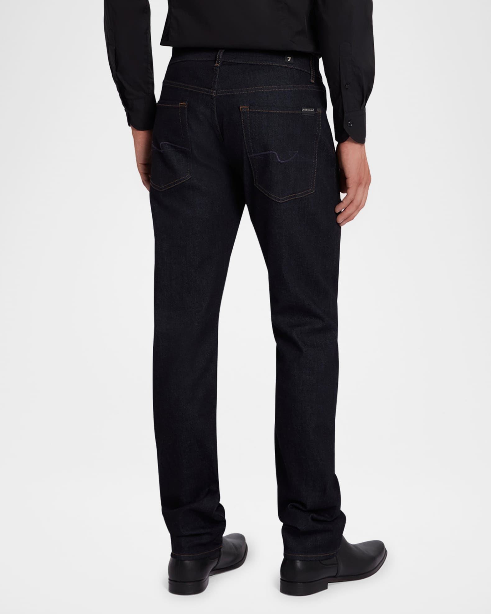 7 for all mankind Men's Luxe Performance Straight-Leg Jeans | Neiman Marcus