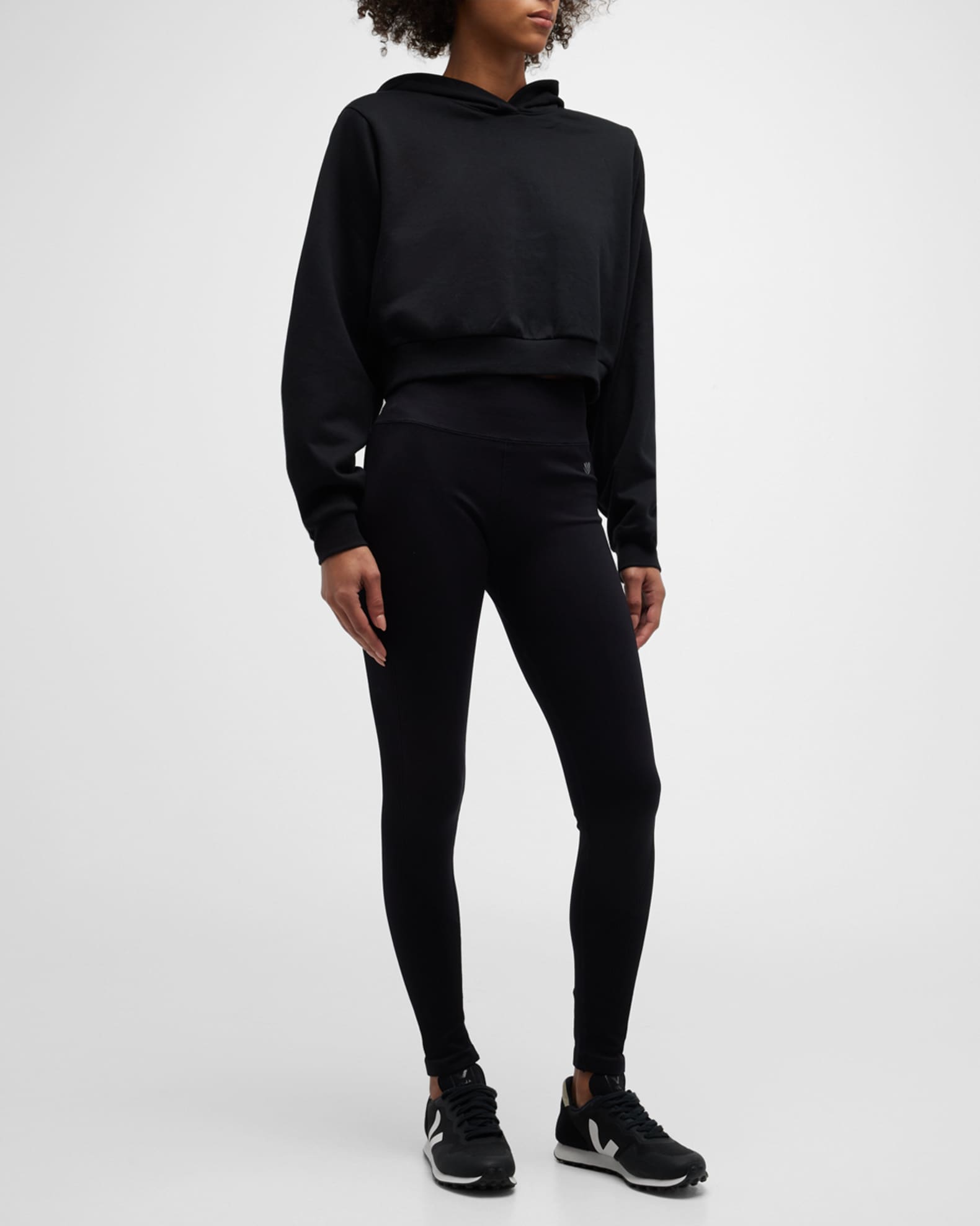 Alo Yoga Cropped Go Time Padded Hoodie | Neiman Marcus