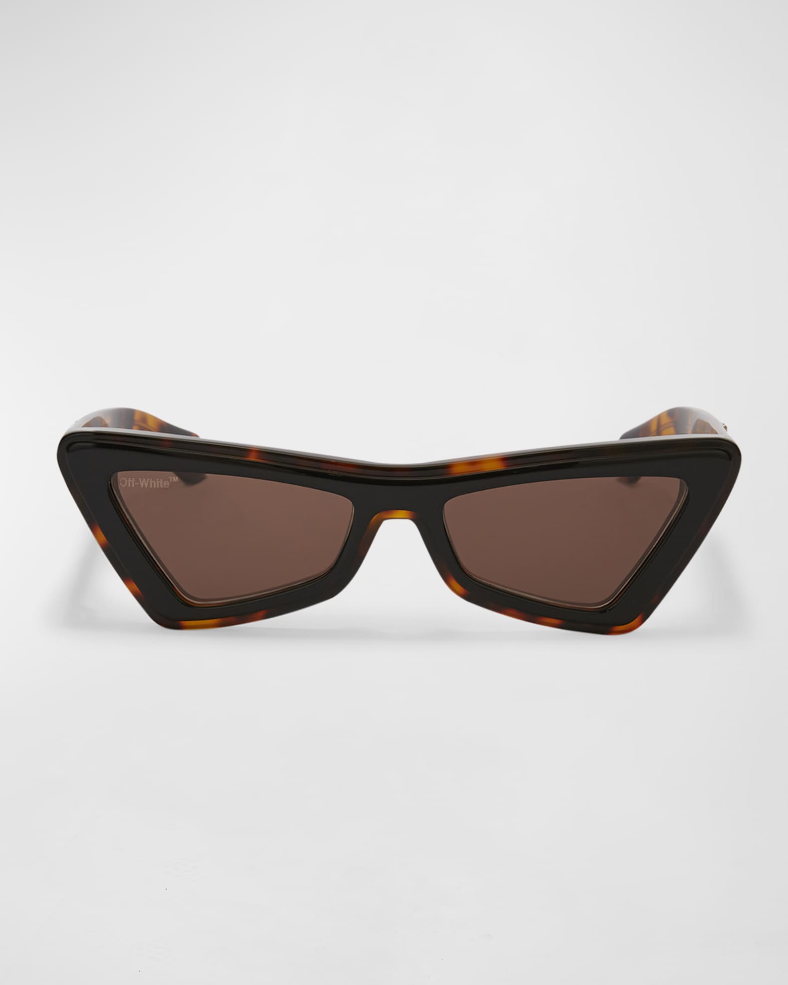 Off-White: Memphis havana brown sunglasses