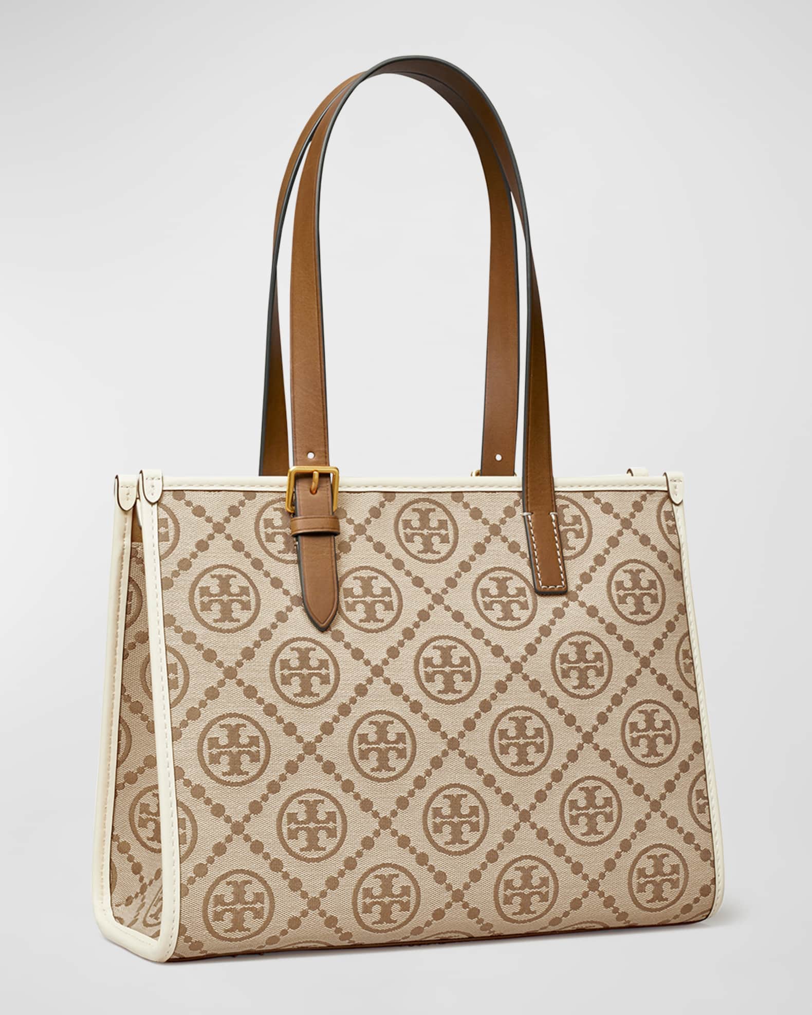 Tory Burch T Monogram Jacquard Small Tote Bag Neiman Marcus