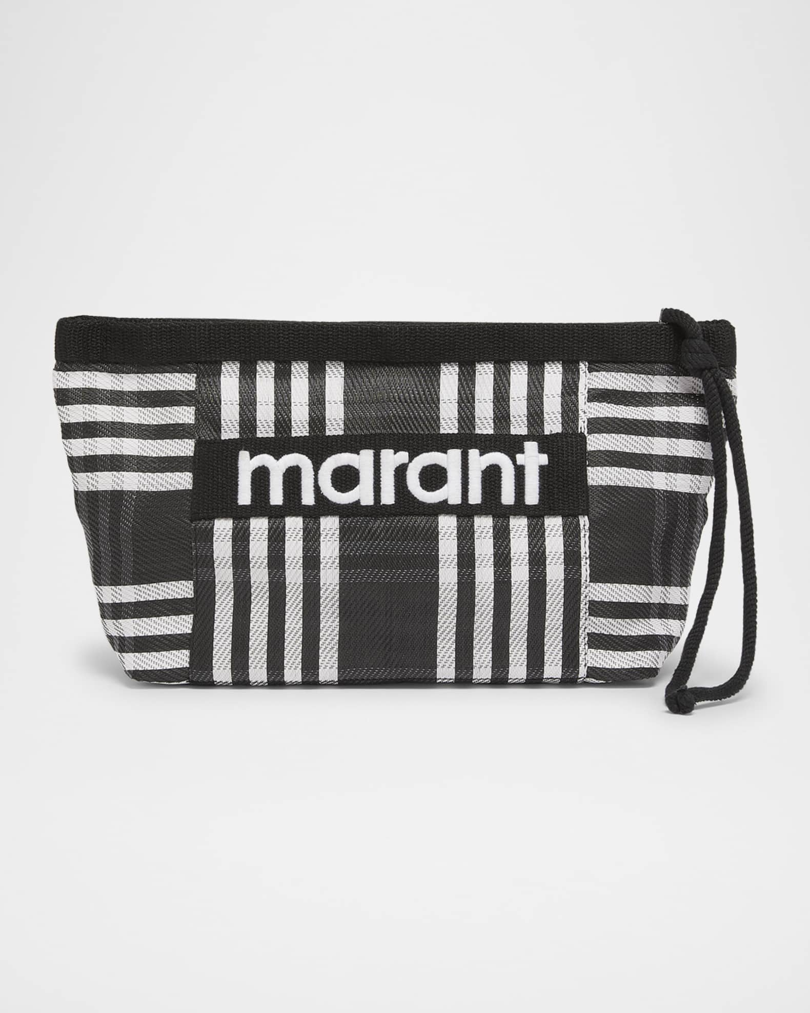 Powden Striped Canvas Clutch Bag 0