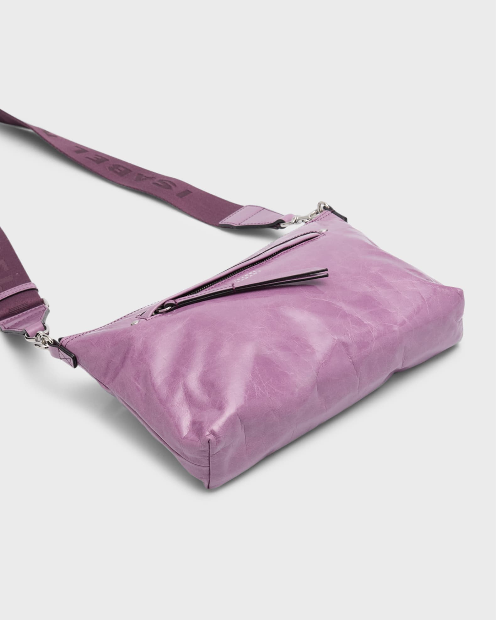 Isabel Marant Nessah Zip Leather Shoulder Bag Neiman Marcus