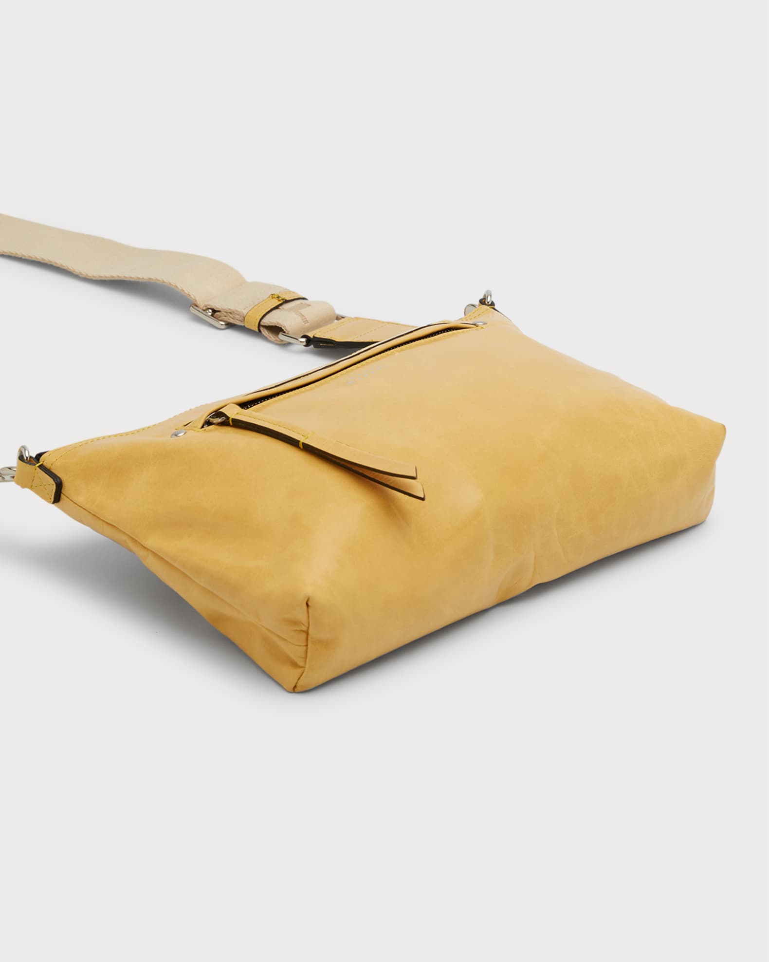 Isabel Marant Nessah Zip Leather Shoulder Bag Neiman Marcus