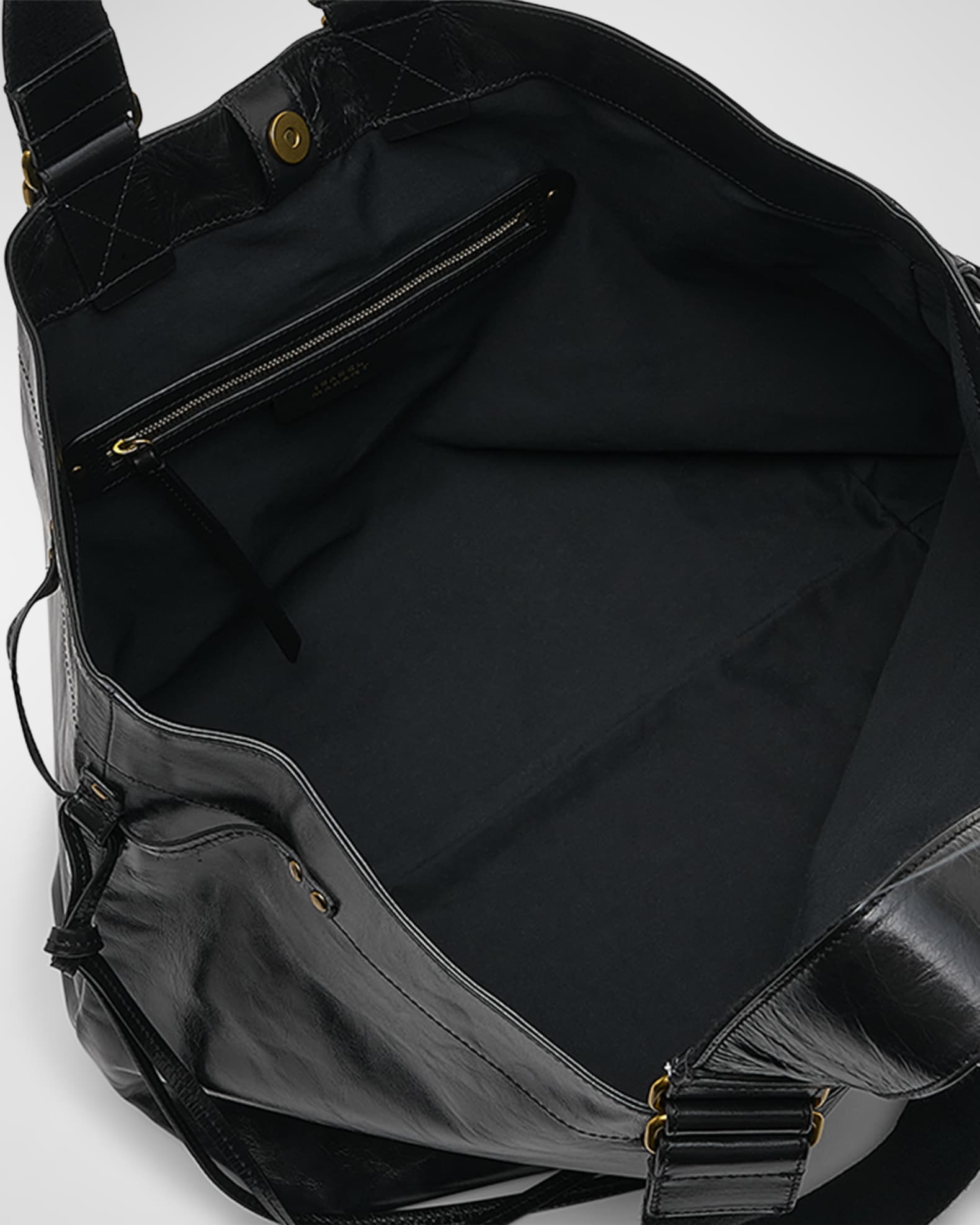 Isabel Marant Wardy Double-Handle Leather Tote Bag | Neiman Marcus