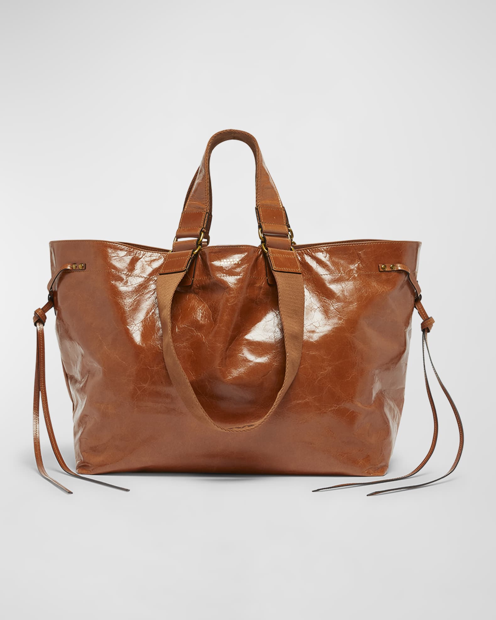 Isabel Marant Wardy Double Handle Leather Tote Bag Neiman Marcus