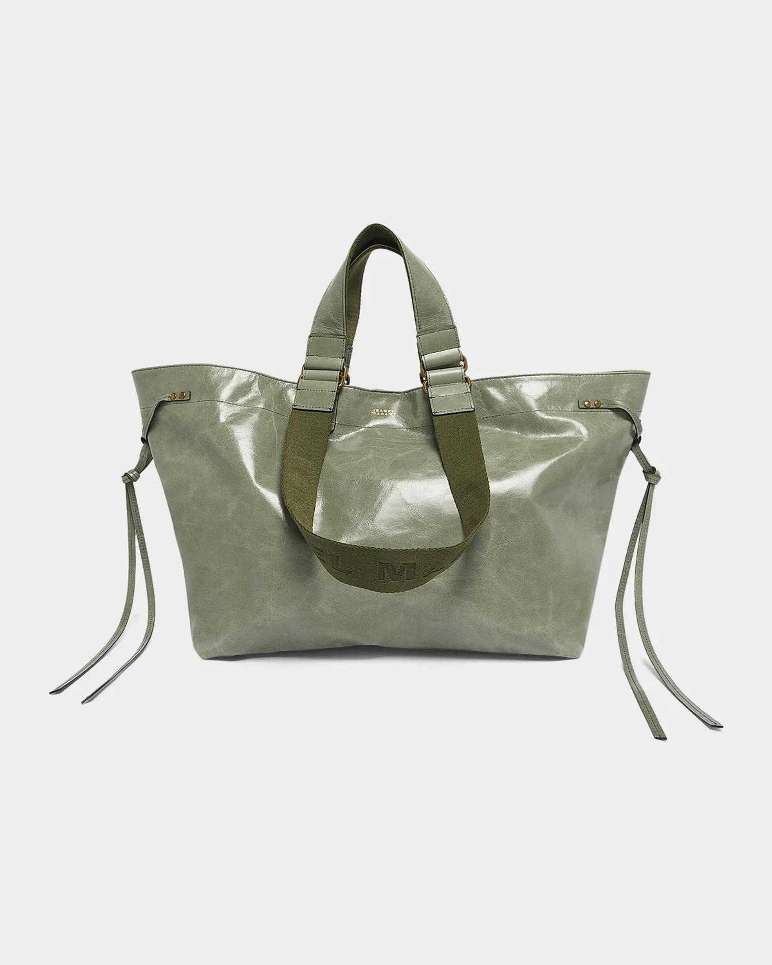 Isabel Marant Wardy Double-Handle Leather Tote Bag | Neiman Marcus