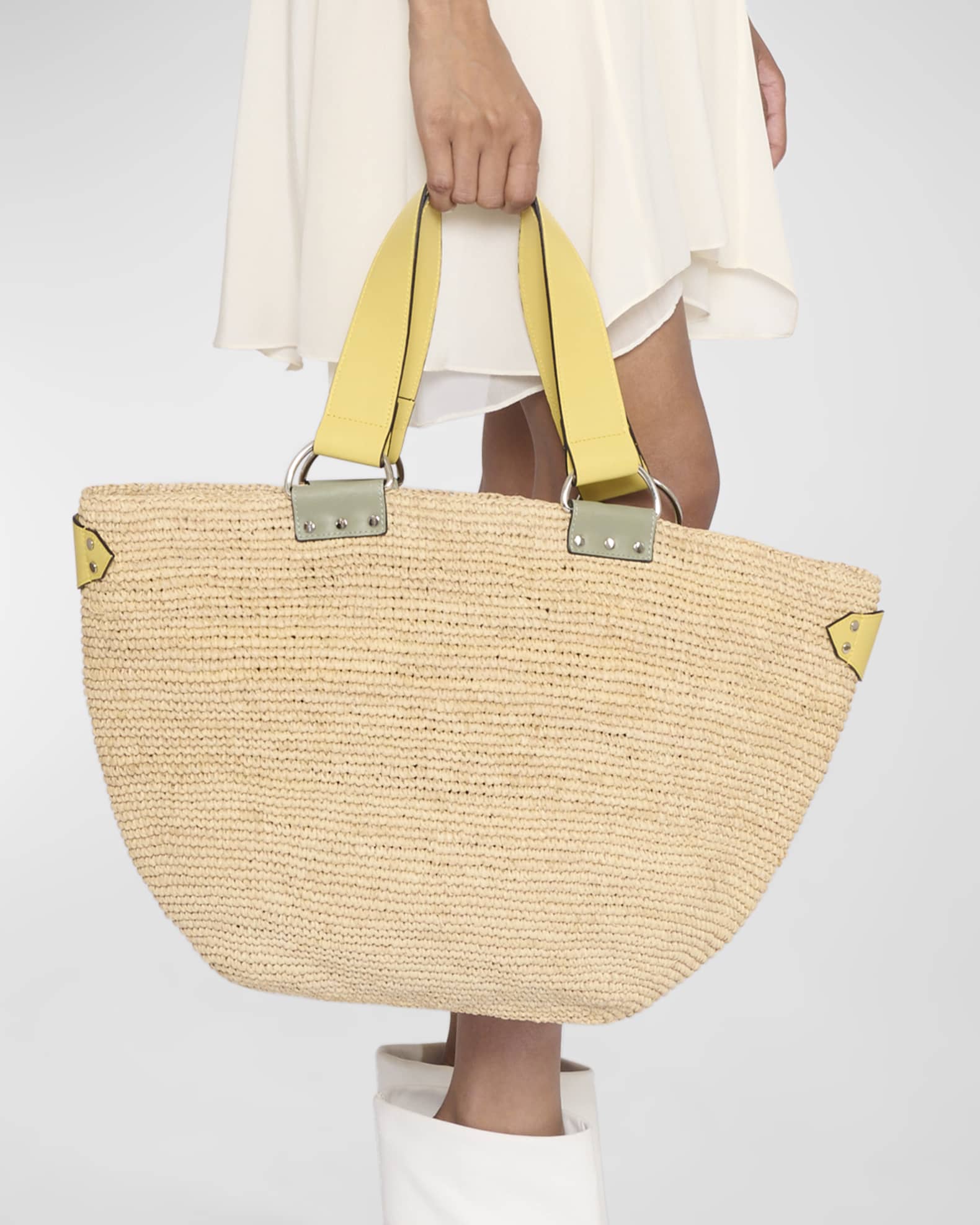 Isabel Marant Bahiba Raffia Tote Bag Neiman Marcus