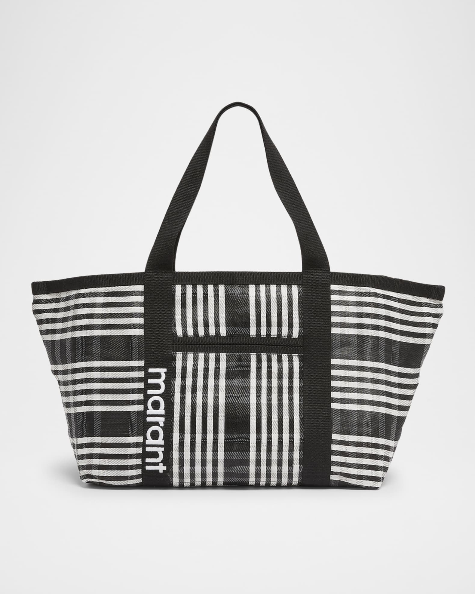Darwen Striped Nylon Tote Bag