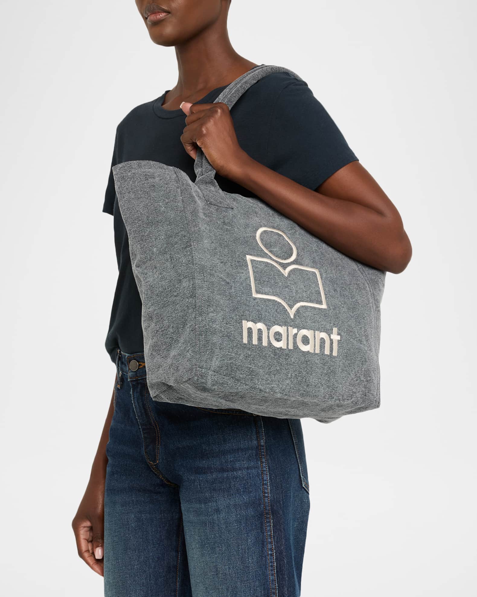 トートバッグ Isabel Marant Yenky Tote Bag Small Isabel Marant Yenky Small Washed Canvas Tote Bag | Neiman Marcus