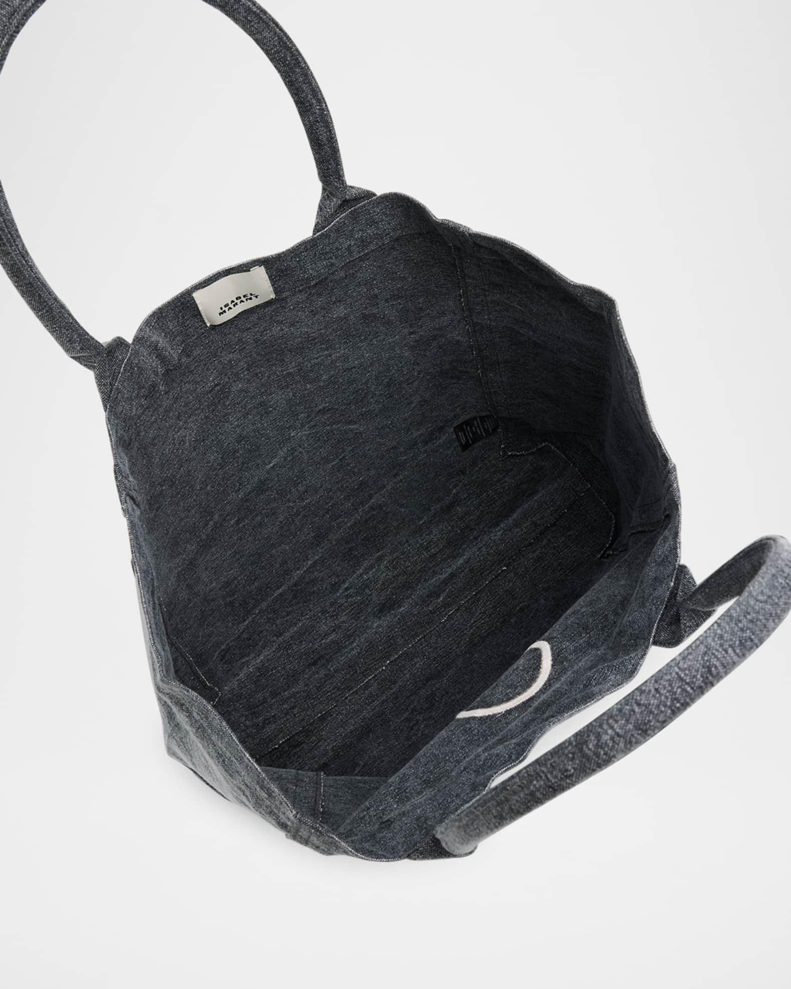 Isabel Marant Yenky Small Washed Canvas Tote Bag | Neiman Marcus