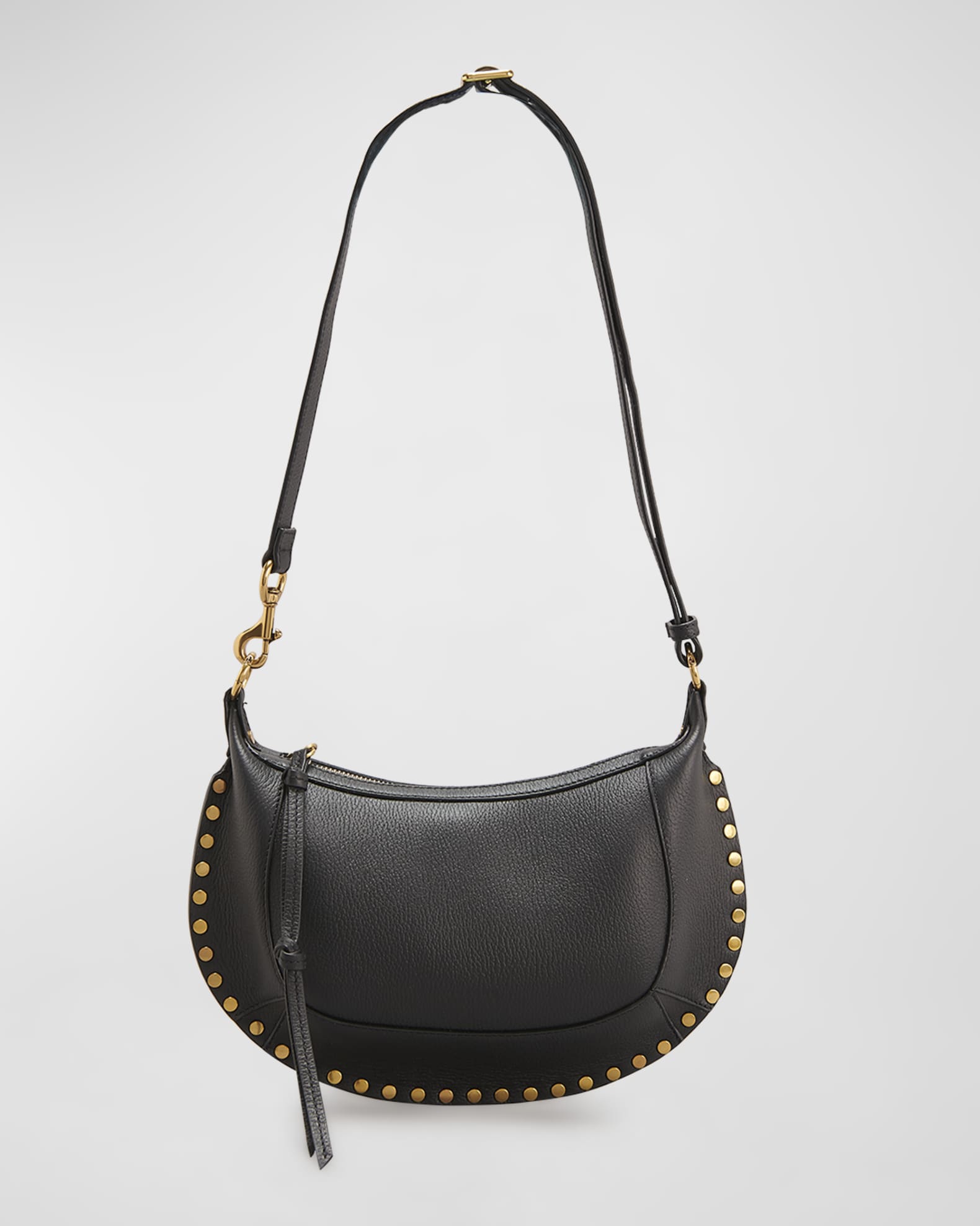 Oskan Moon Grainy Leather Shoulder Bag 0