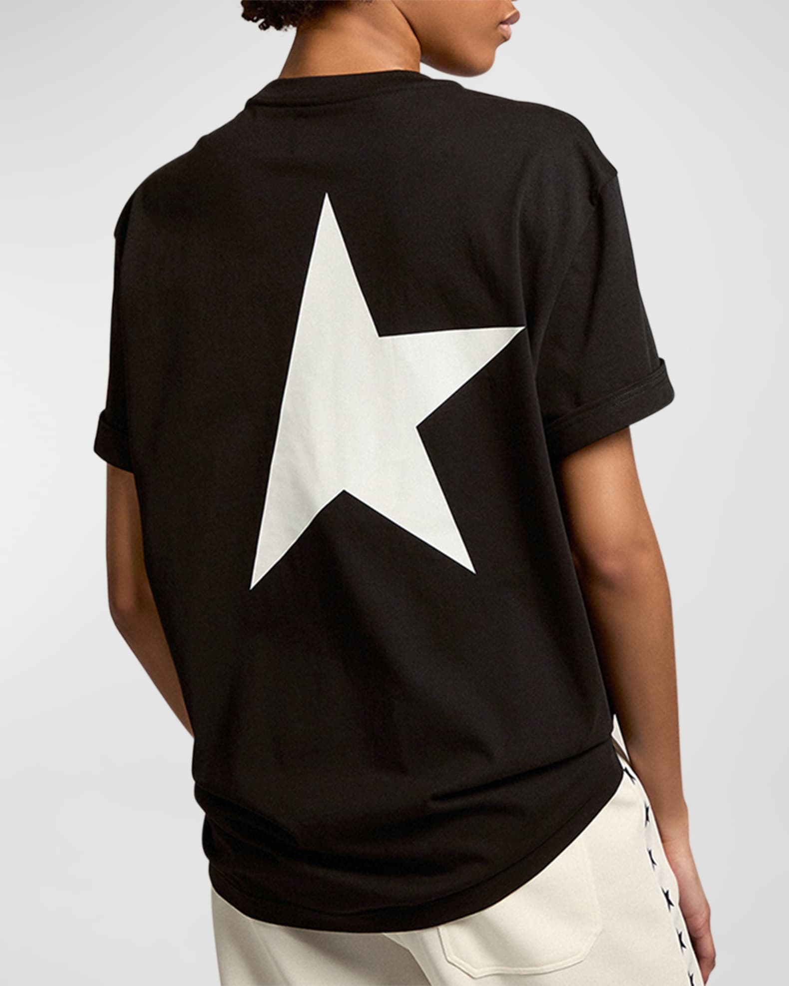 Golden Goose Crewneck Star Logo T-Shirt | Neiman Marcus